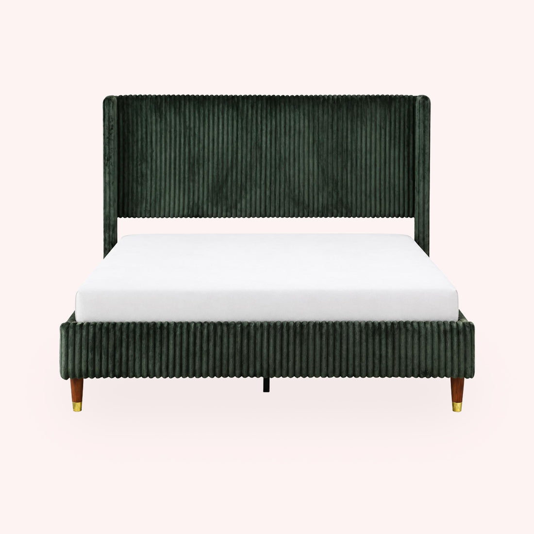 Cama Queen Wingback - VERDE