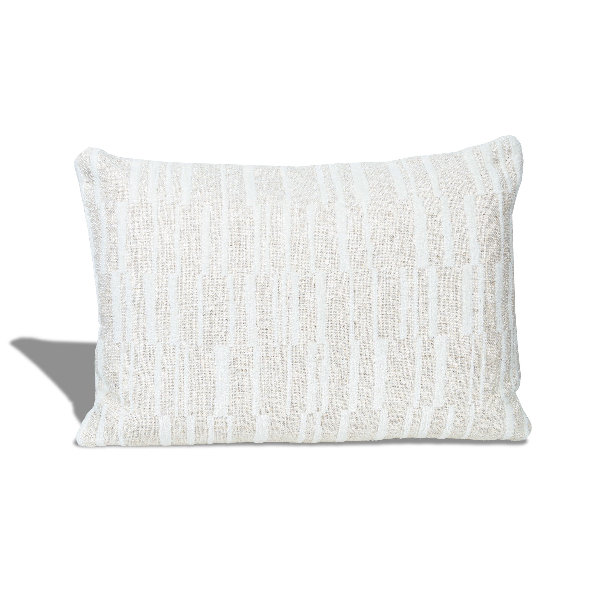 Cojín Rectangular Zanedin - BEIGE Y BLANCO