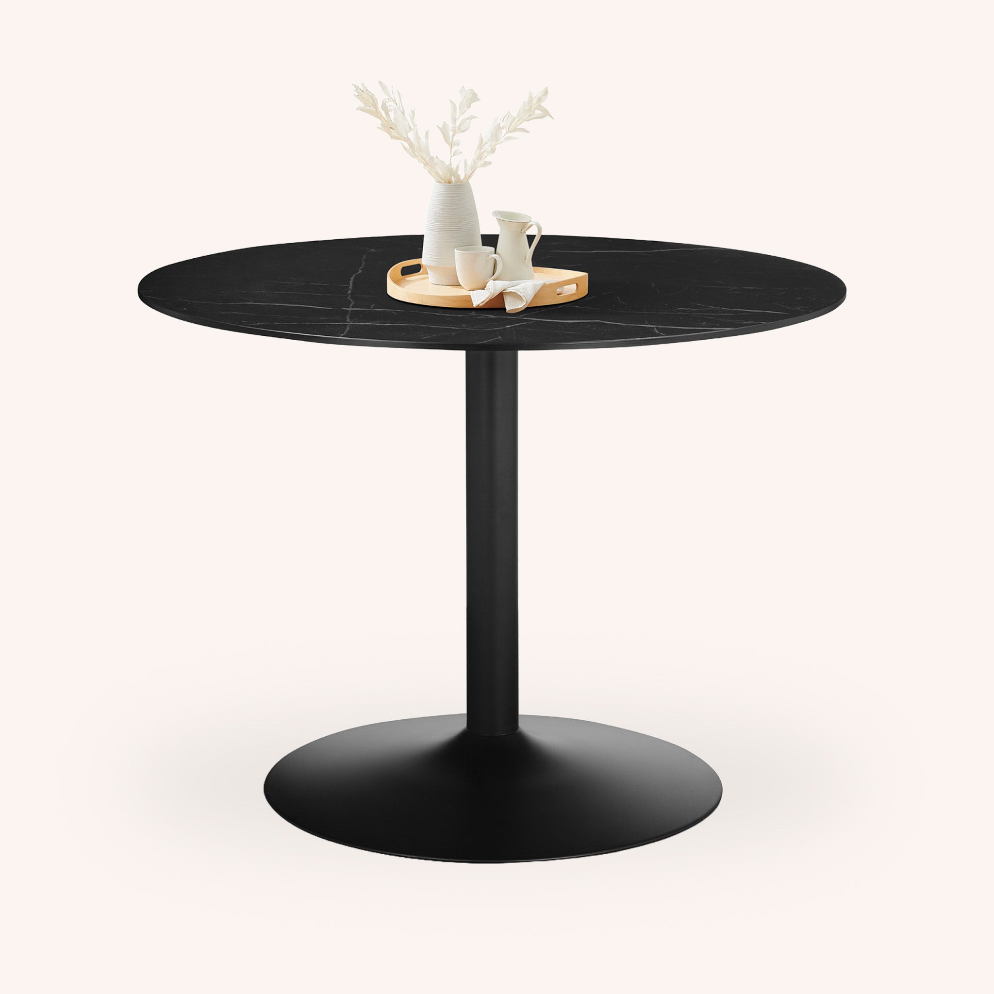 Mesa de Comedor Redonda Martini - NEGRO