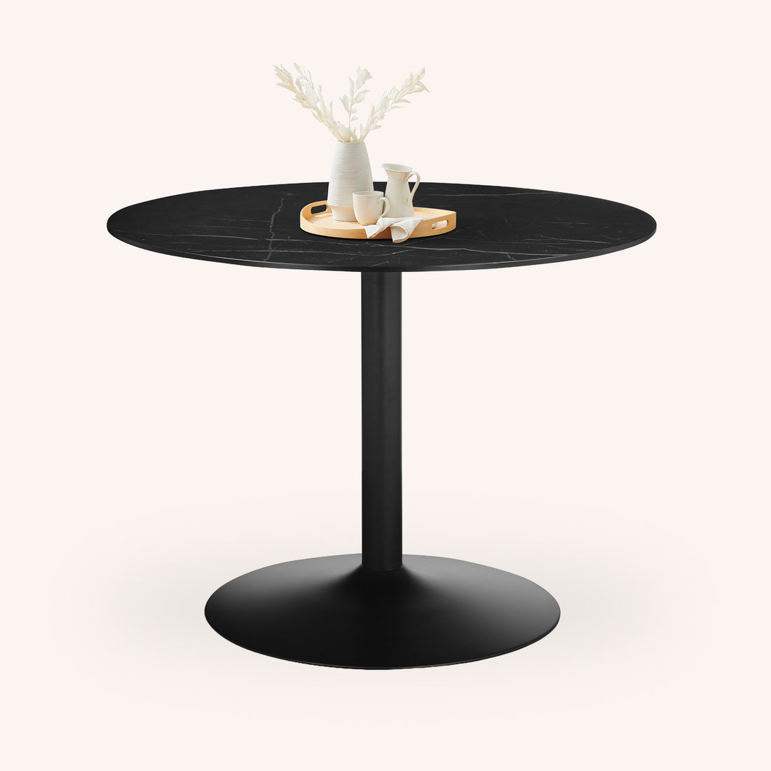 Mesa de Comedor Redonda Martini - NEGRO