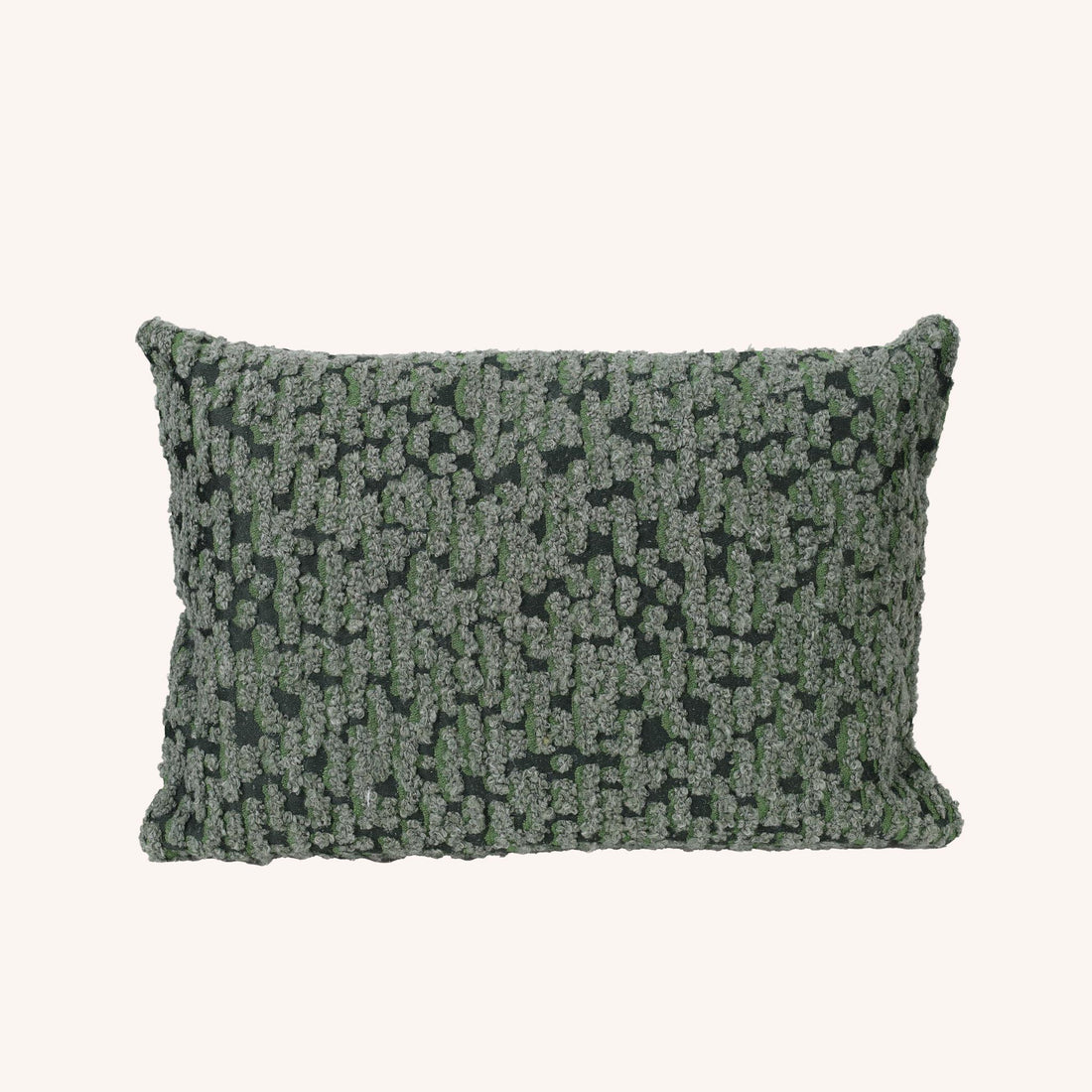 Cojín Rectangular Leah - VERDE Y NEGRO