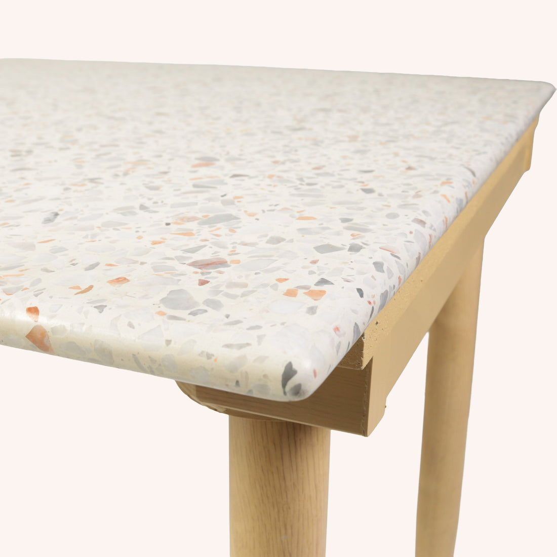 Mesa de Comedor Semi-Redondo Element - BLANCO/CHOCOLATE