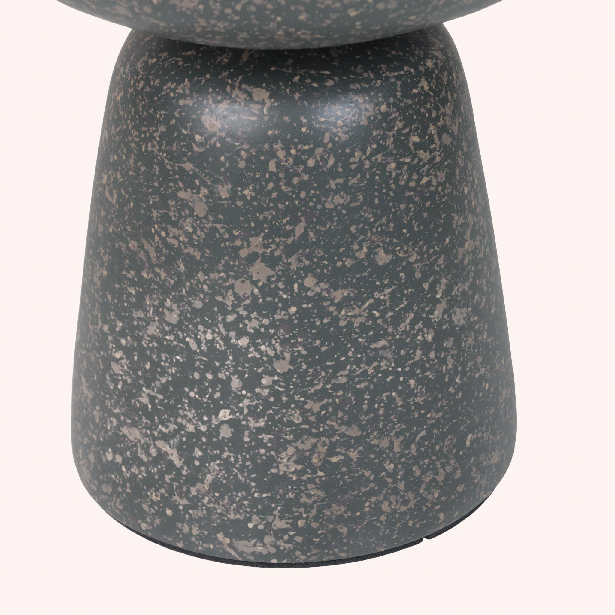 Mesa Lateral Redonda Quartz - GRIS OSCURO
