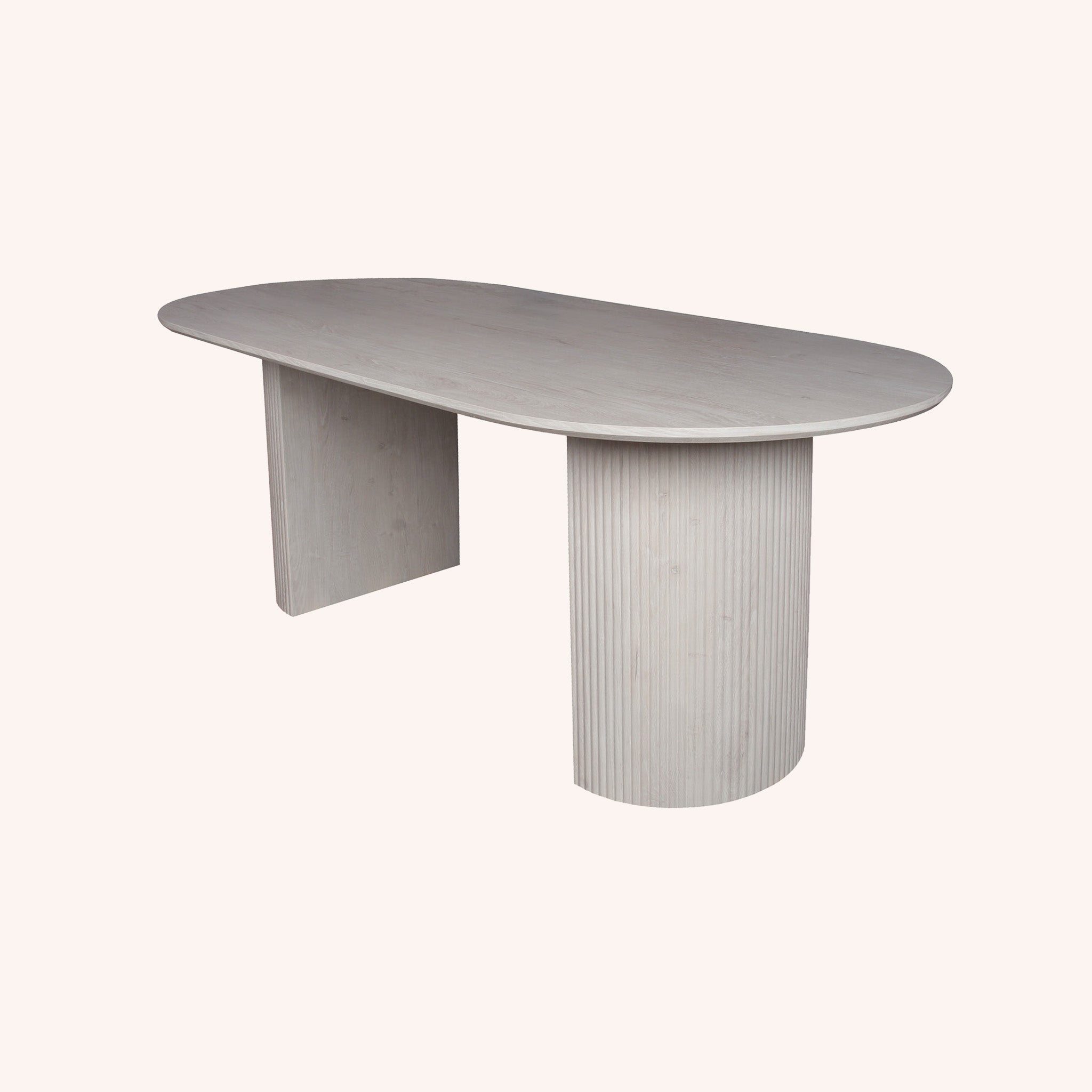 Mesa de Comedor Ovalado Clarice - BLANCO