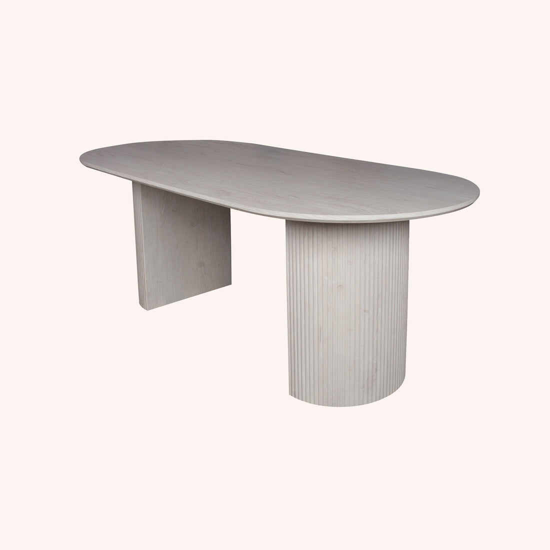 Mesa de Comedor Ovalado Clarice - BLANCO