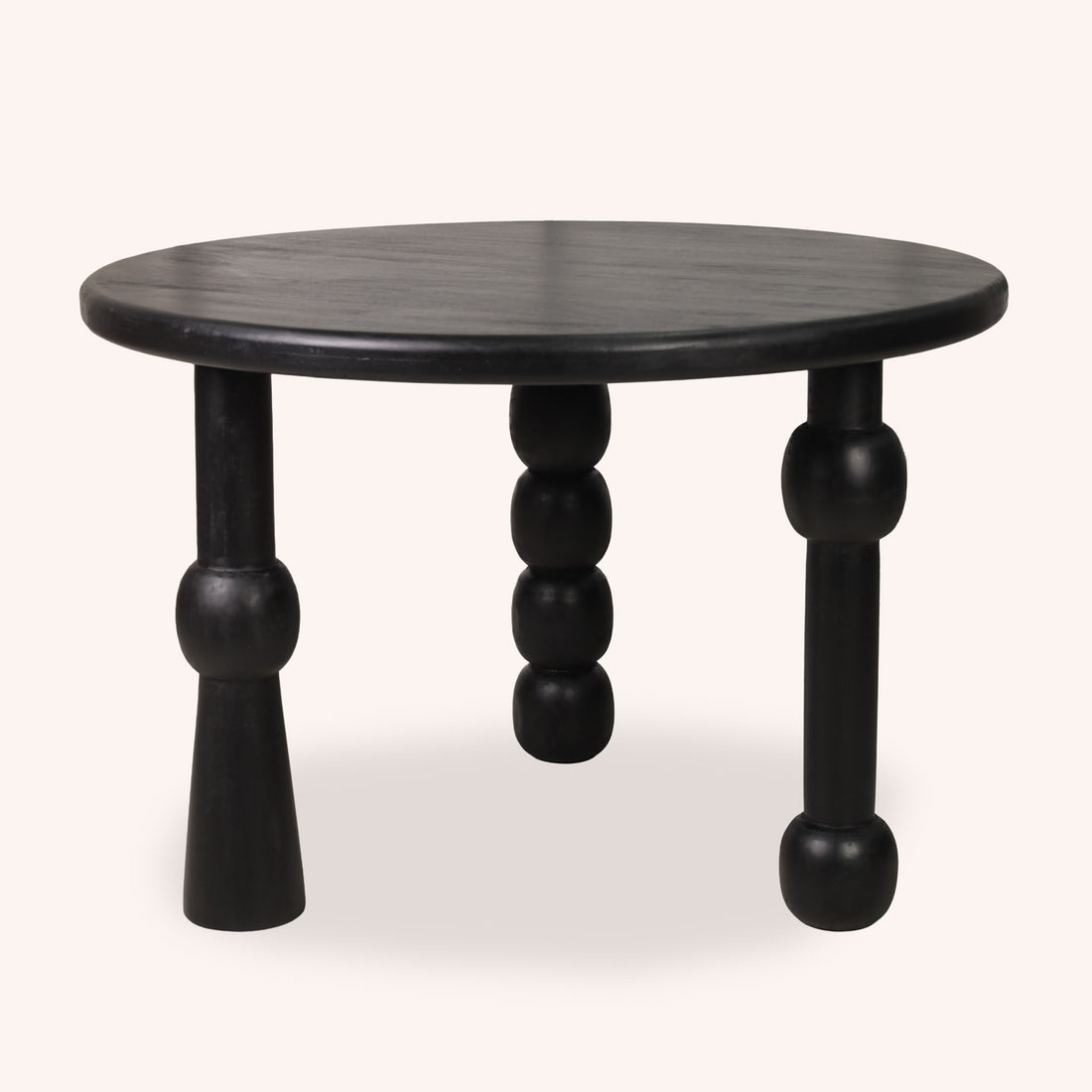 Mesa de Comedor Redonda Marg - NEGRO