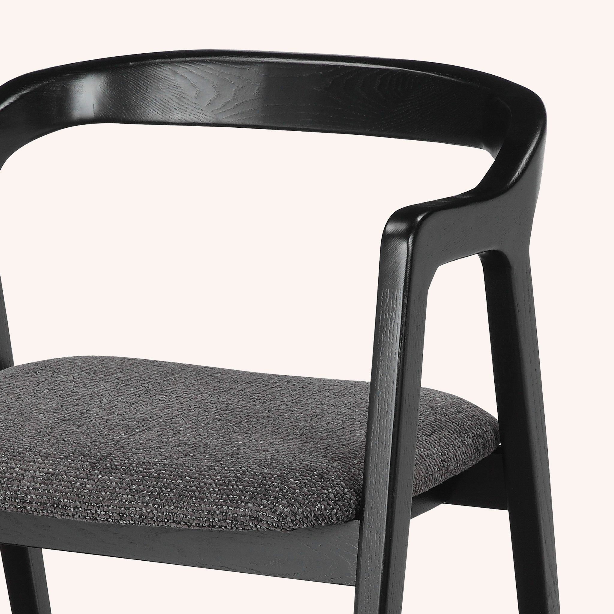 Silla de Comedor Pedro - GRIS Y NEGRO