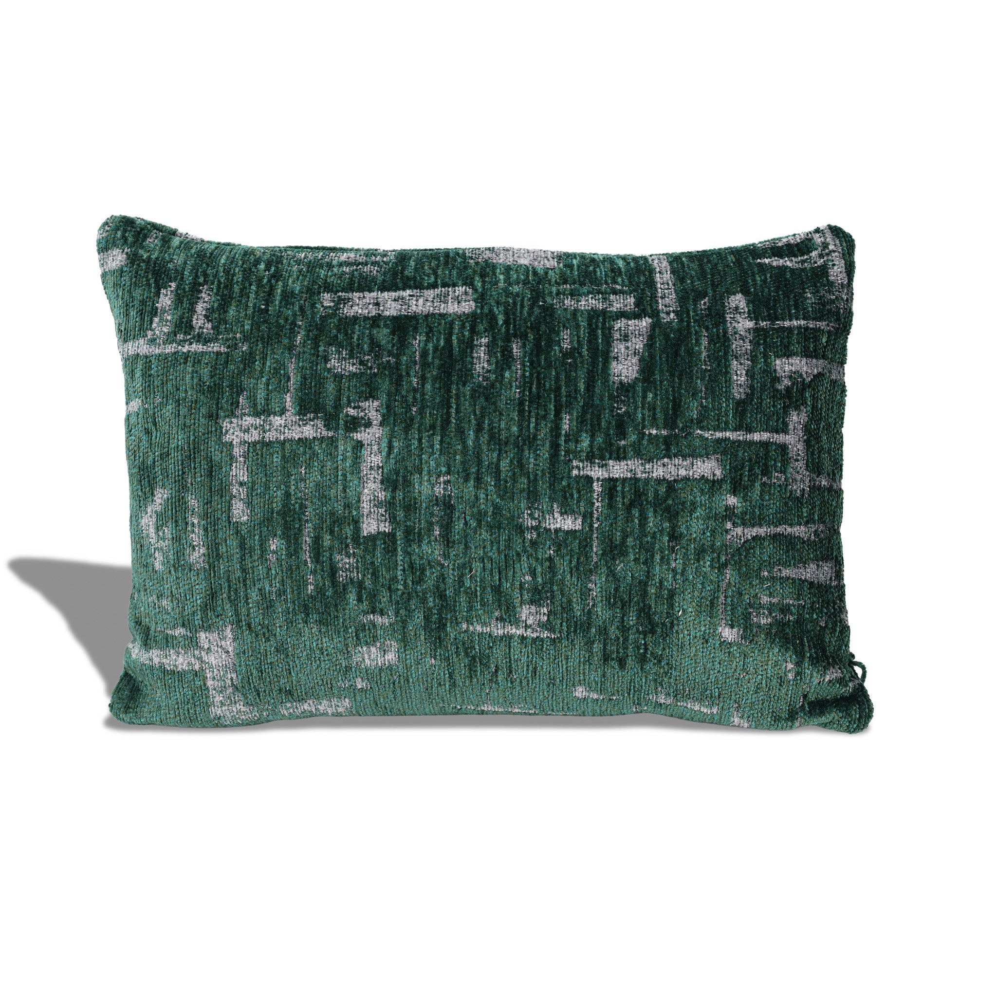 Cojín Rectangular Deondri - VERDE Y GRIS