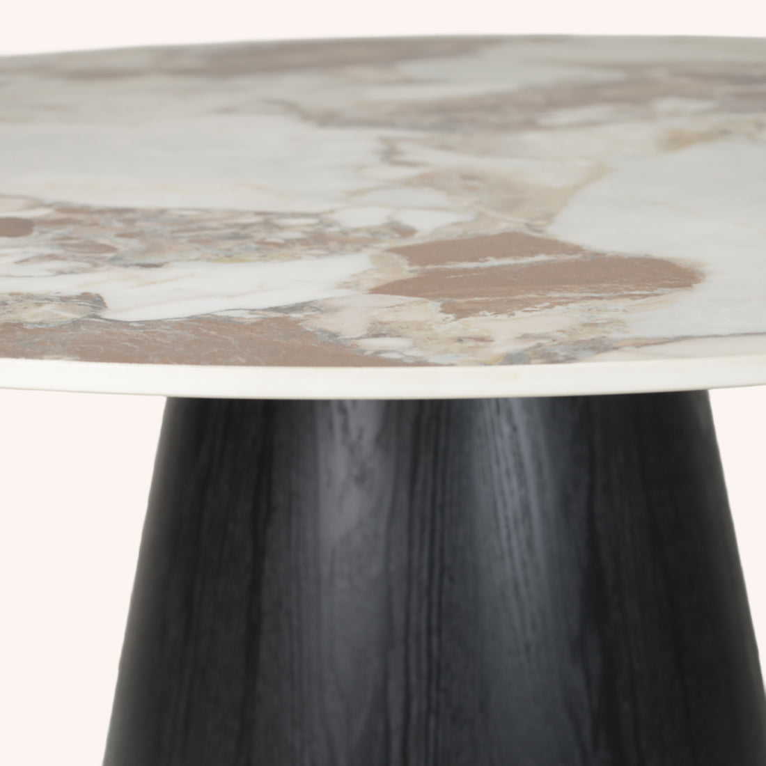 Mesa de Comedor Norad - BLANCO CHOCOLATE  BEIGE Y NEGRO