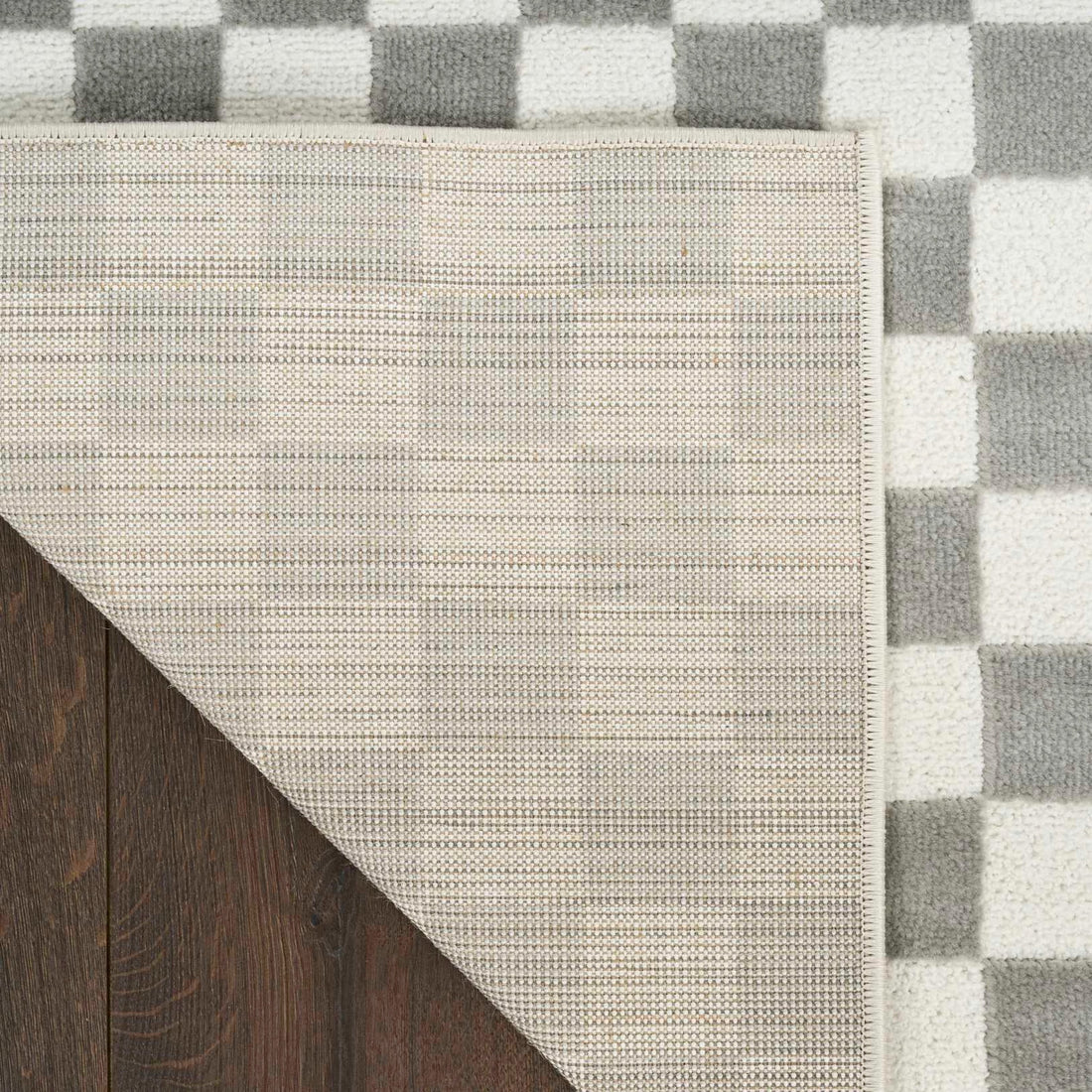 Alfombra Rectangular Check - GRIS