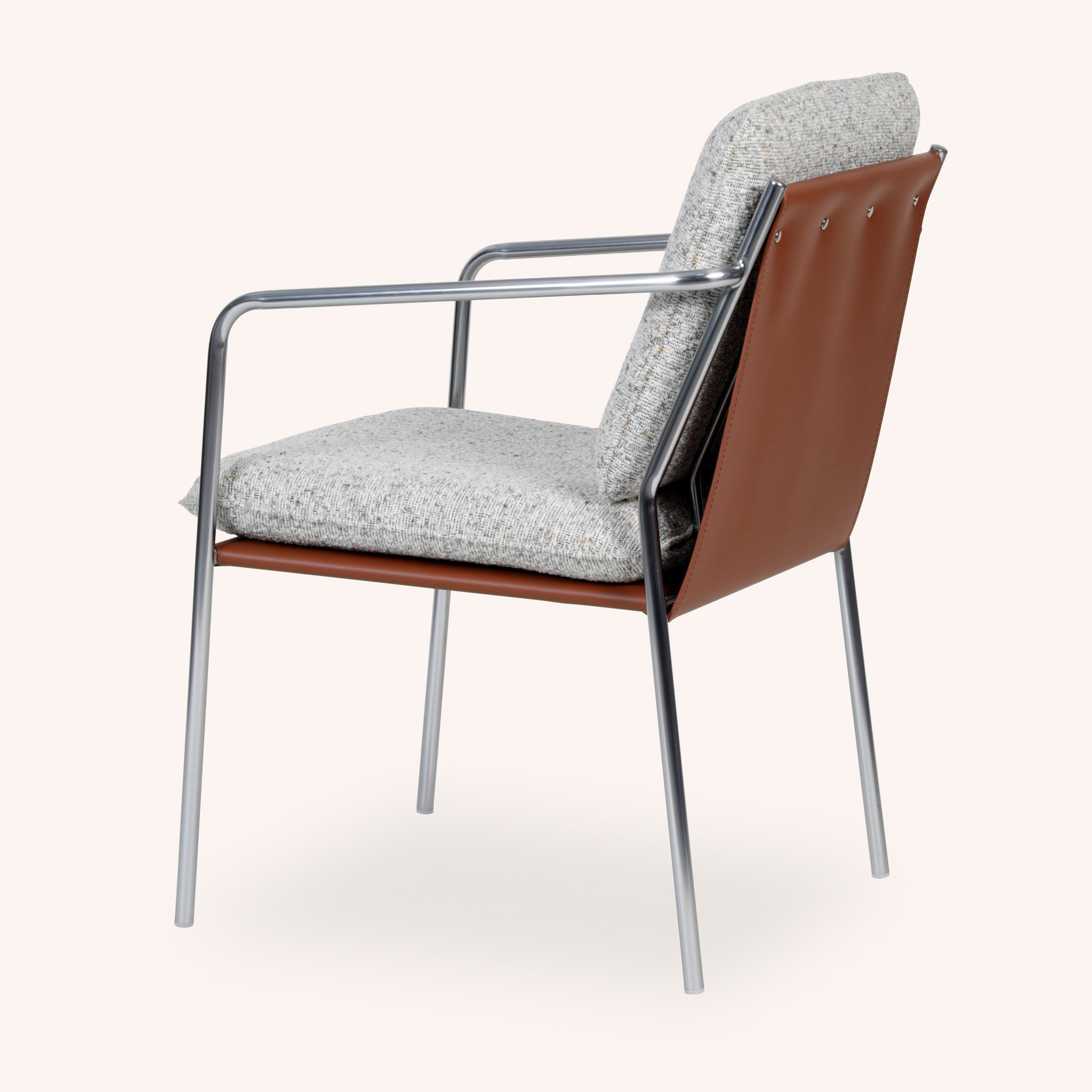 Silla de Comedor Steward - GRIS CLARO/PLAT