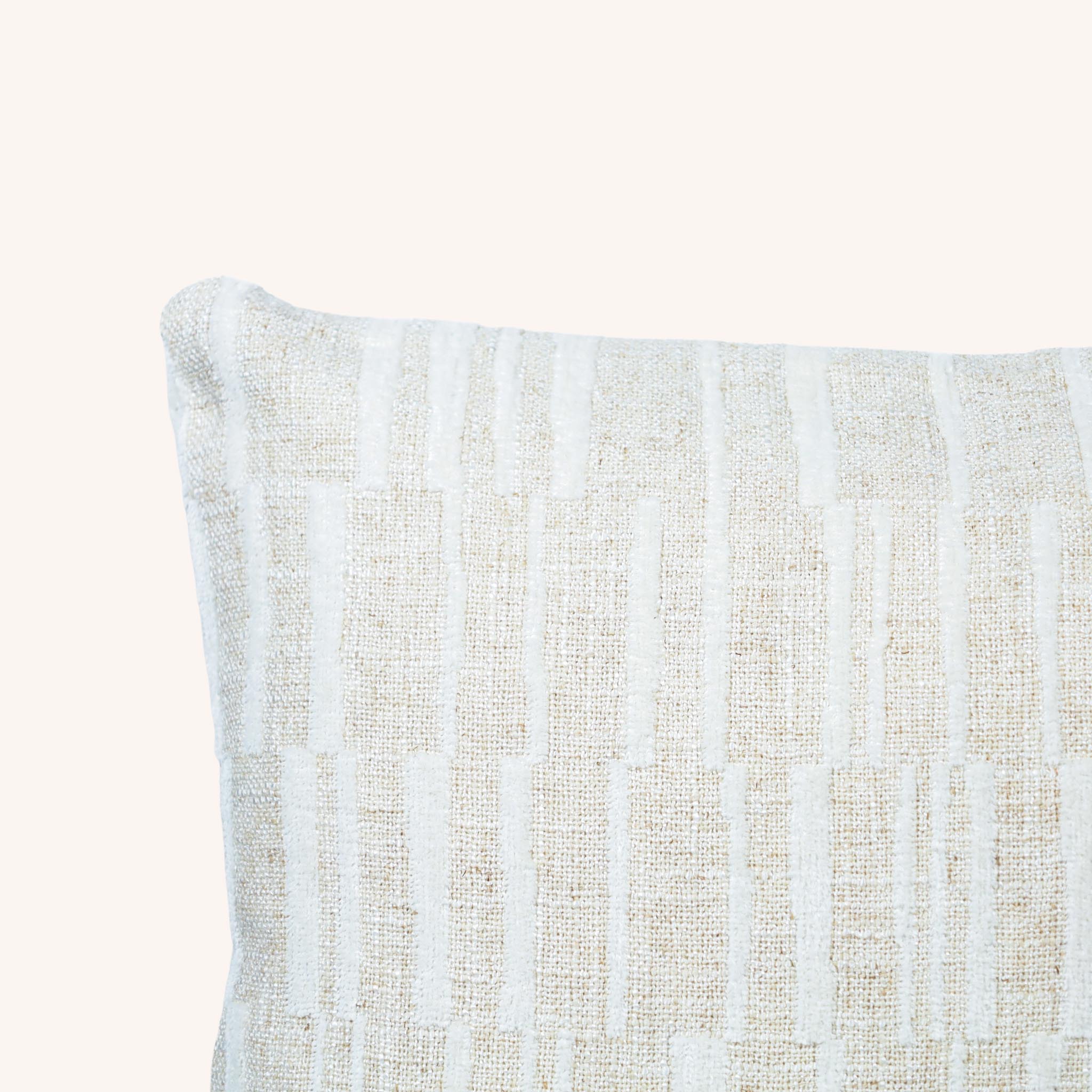 Cojín Rectangular Zanedin - BEIGE Y BLANCO