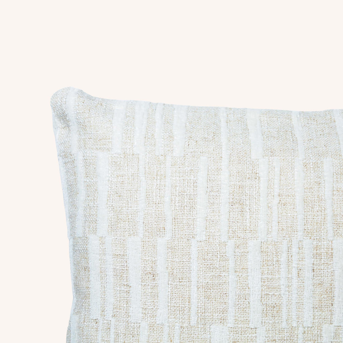 Cojín Rectangular Zanedin - BEIGE Y BLANCO