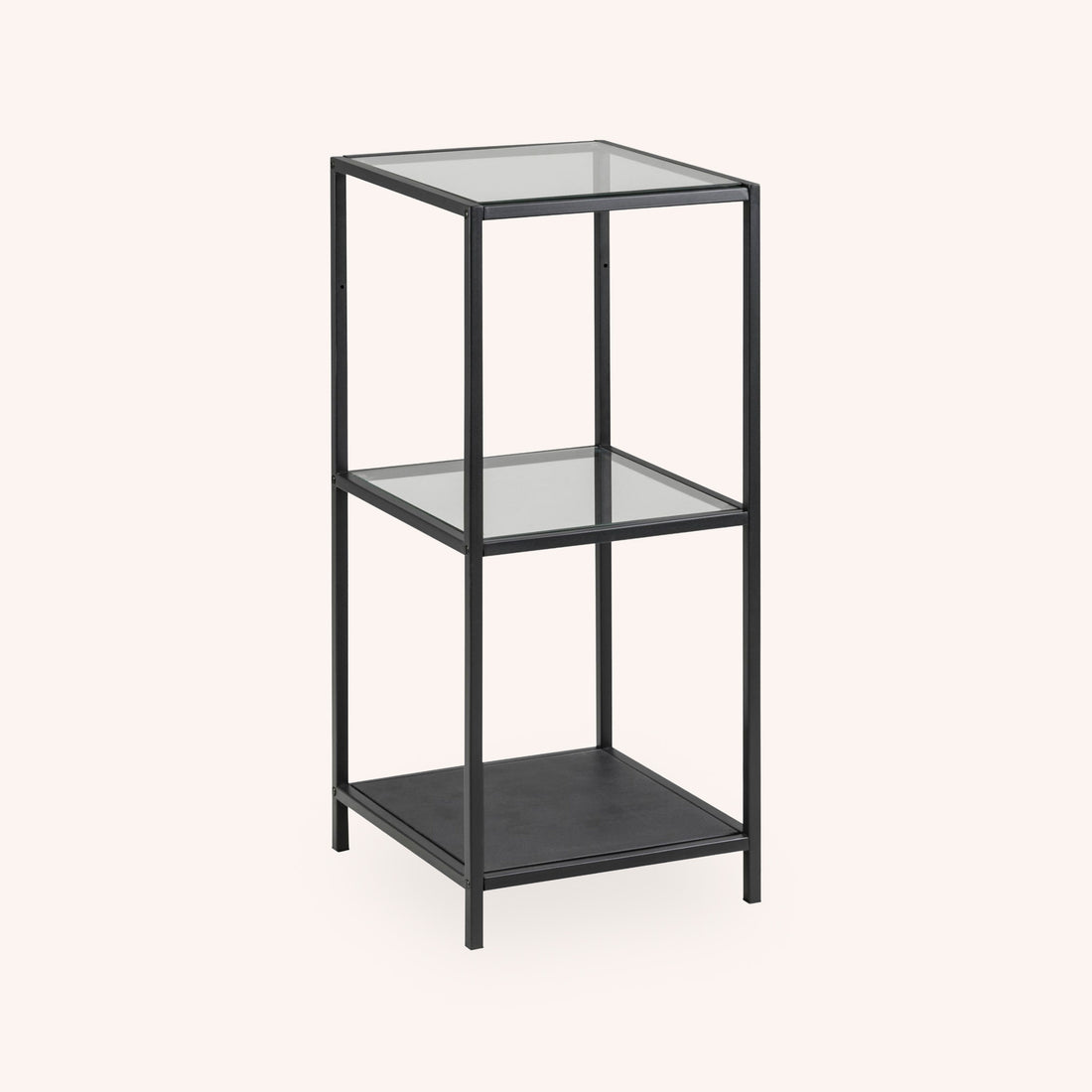 Librero Vertical Seaford - NEGRO - 2 Tablillas