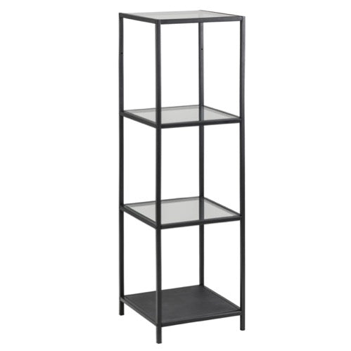 Librero Vertical Seaford - NEGRO - 3 Tablillas