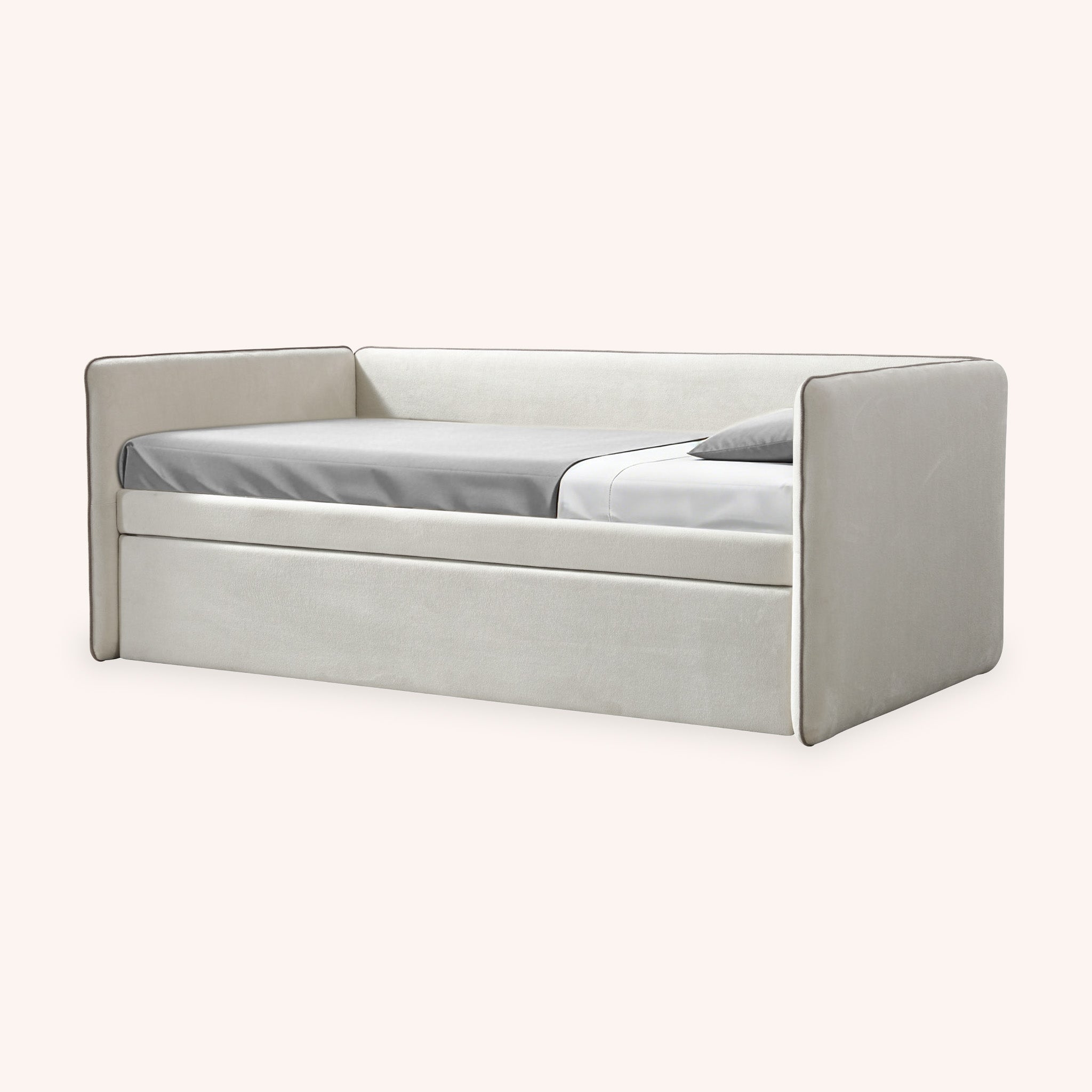 Cama Daybed Twin Andy - OFF WHITE Y GRIS