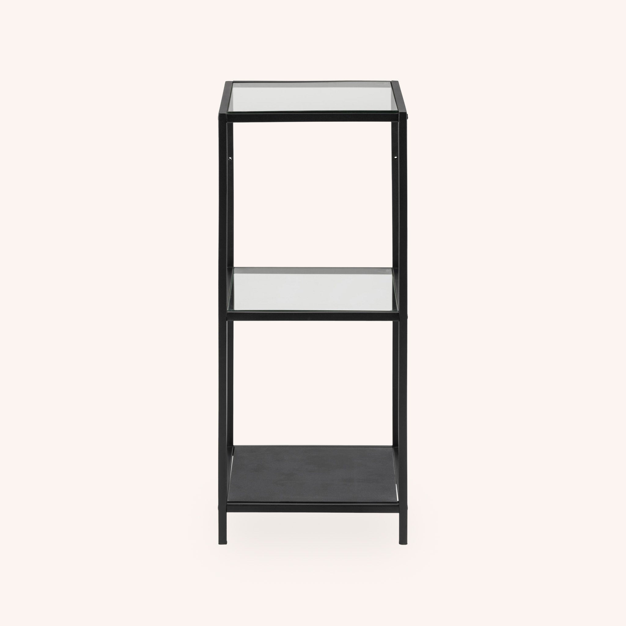 Librero Vertical Seaford - NEGRO - 2 Tablillas