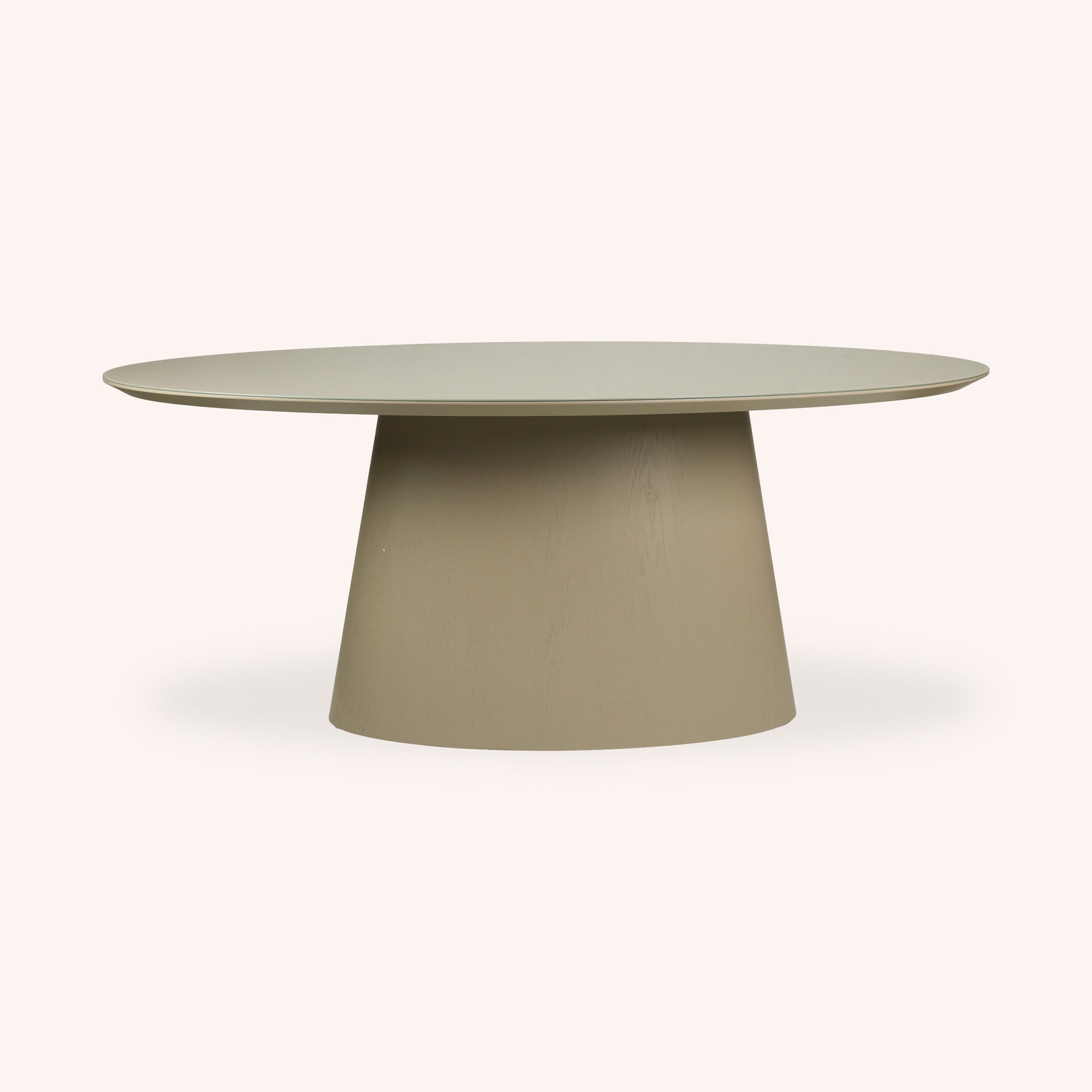 Mesa de Comedor Ovalada Verona - TONO TAUPE