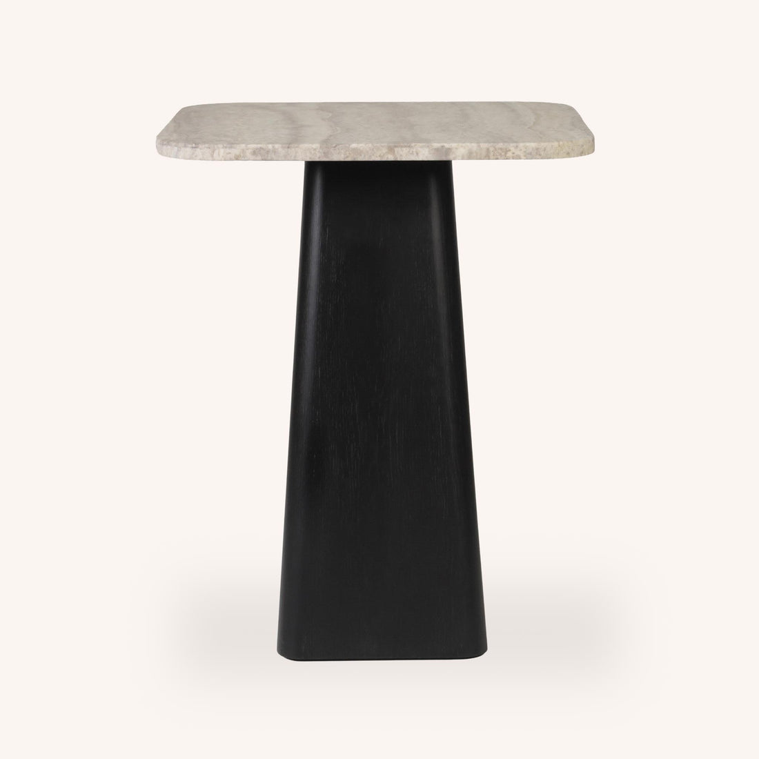 Mesa de Comedor Cuadrada Tapo - CREMA/NEGRO