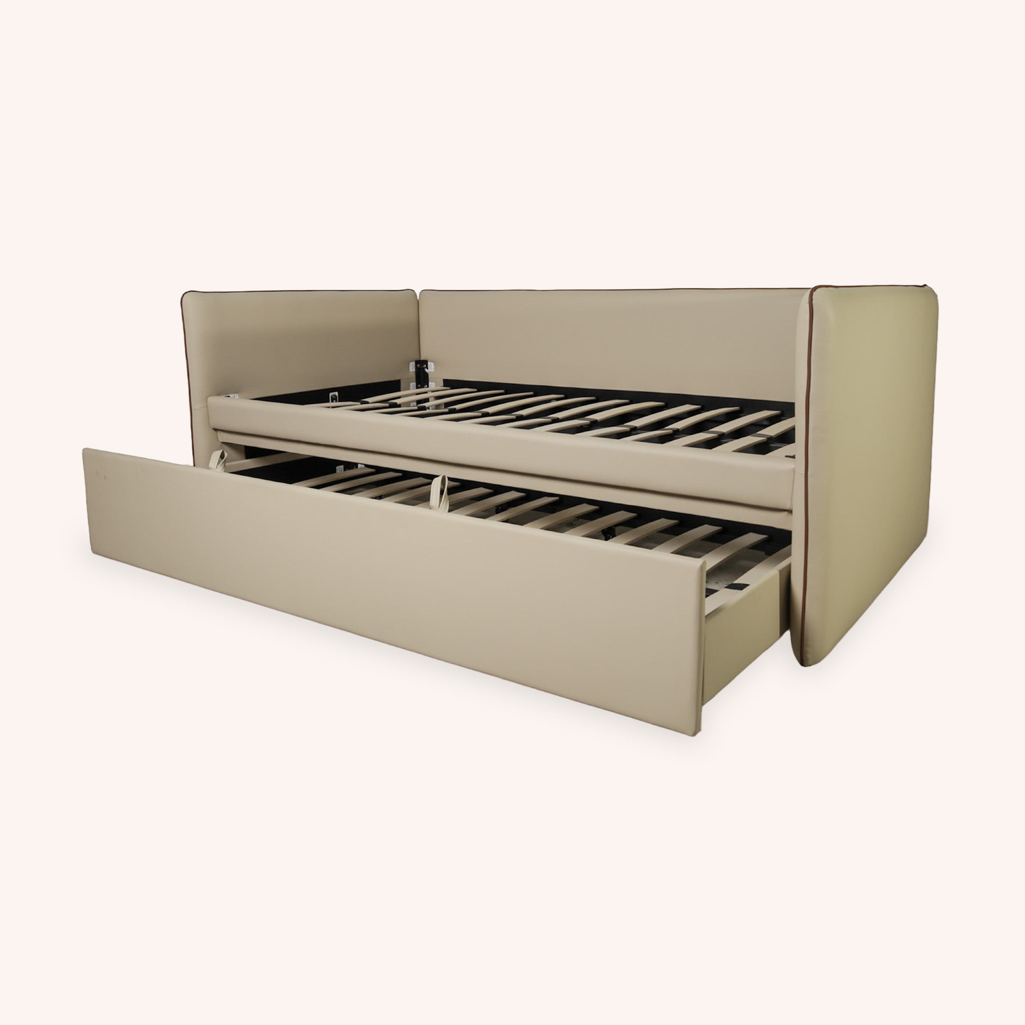 Cama Daybed Twin Andy - BEIGE Y CHOCOLATE
