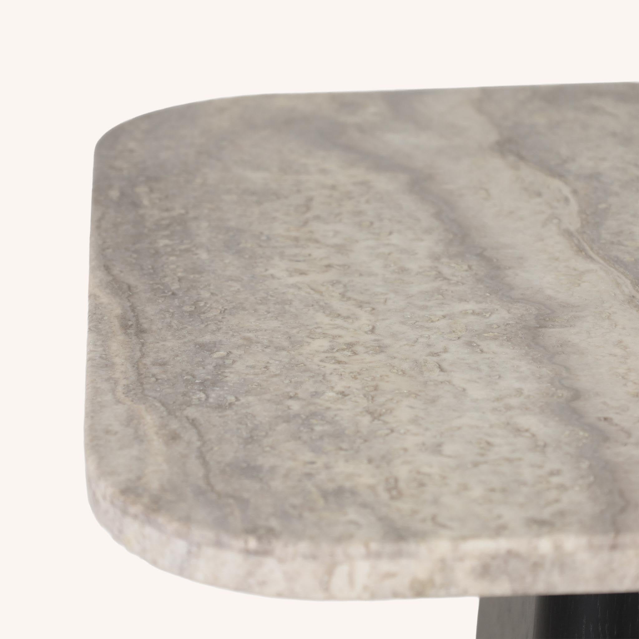 Mesa de Comedor Cuadrada Tapo - CREMA/NEGRO