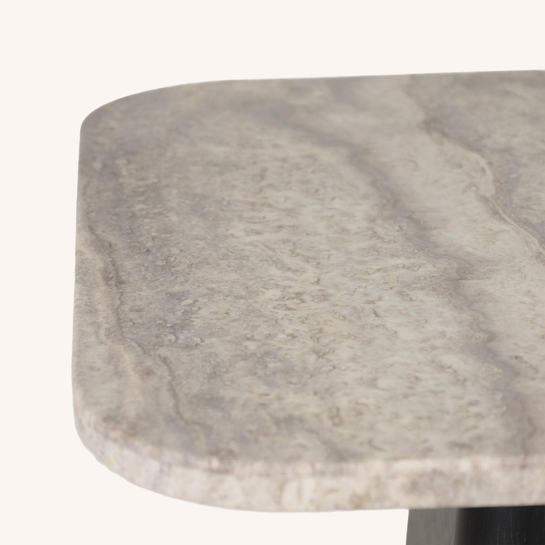 Mesa de Comedor Cuadrada Tapo - CREMA/NEGRO