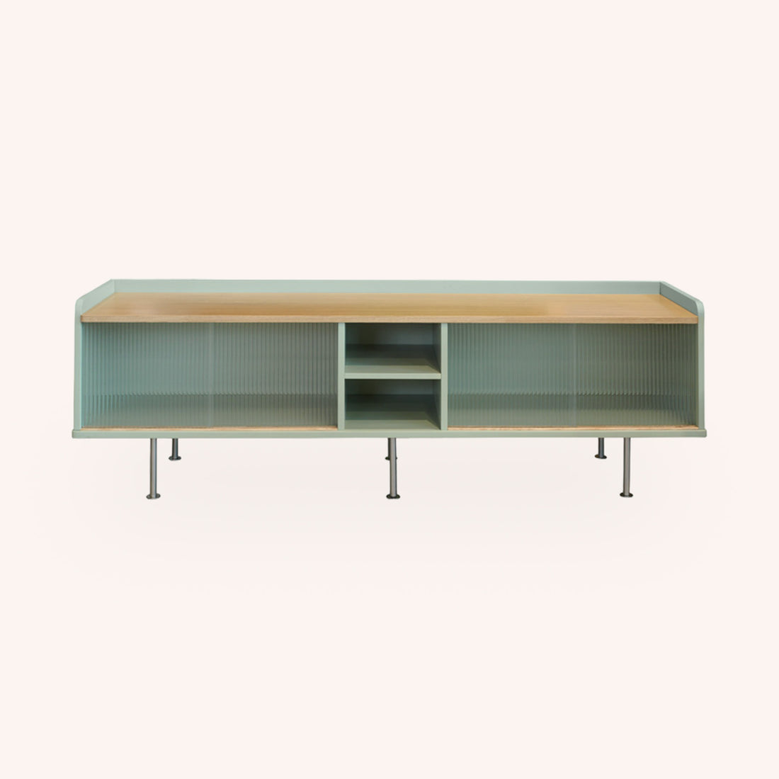 Mueble de TV de Piso Itzy - MADERA/VERDE