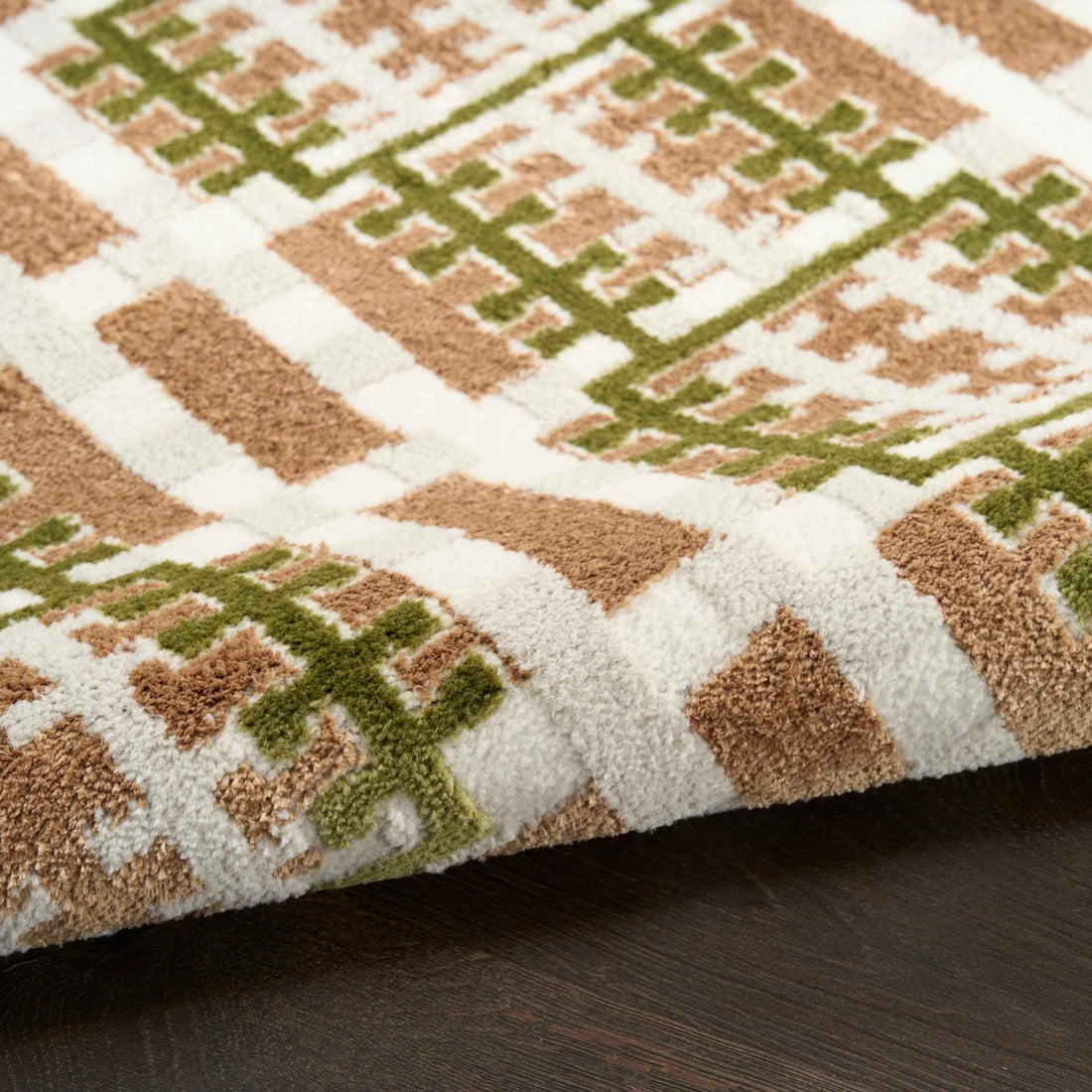 Alfombra Rectangular Retro - CREMA