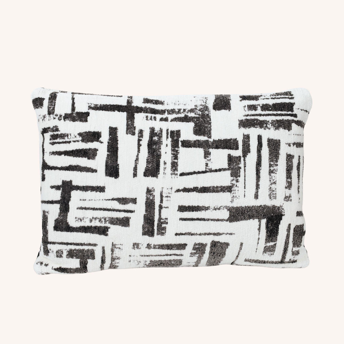 Cojín Rectangular Deondri - OFF WHITE Y GRIS