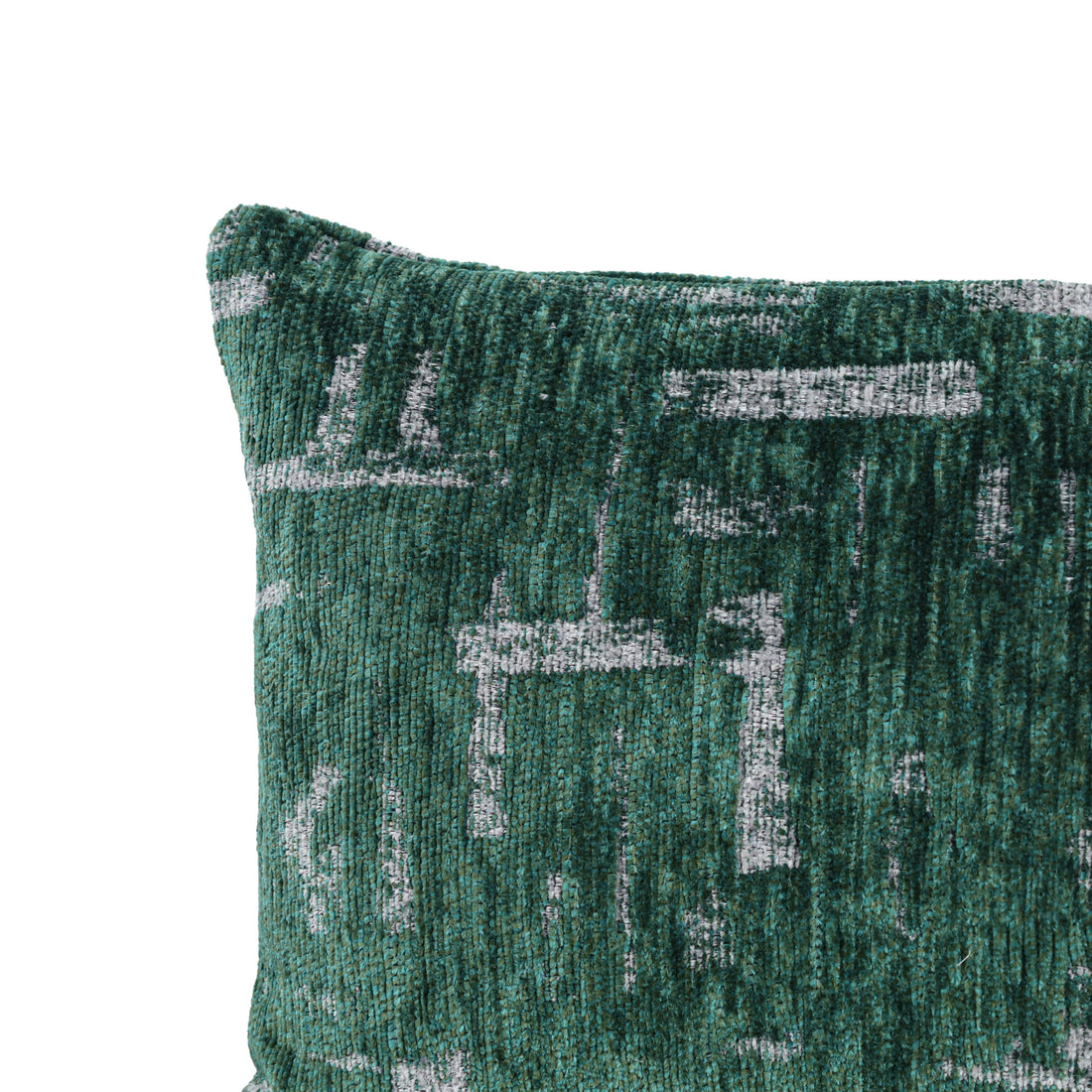 Cojín Rectangular Deondri - VERDE Y GRIS