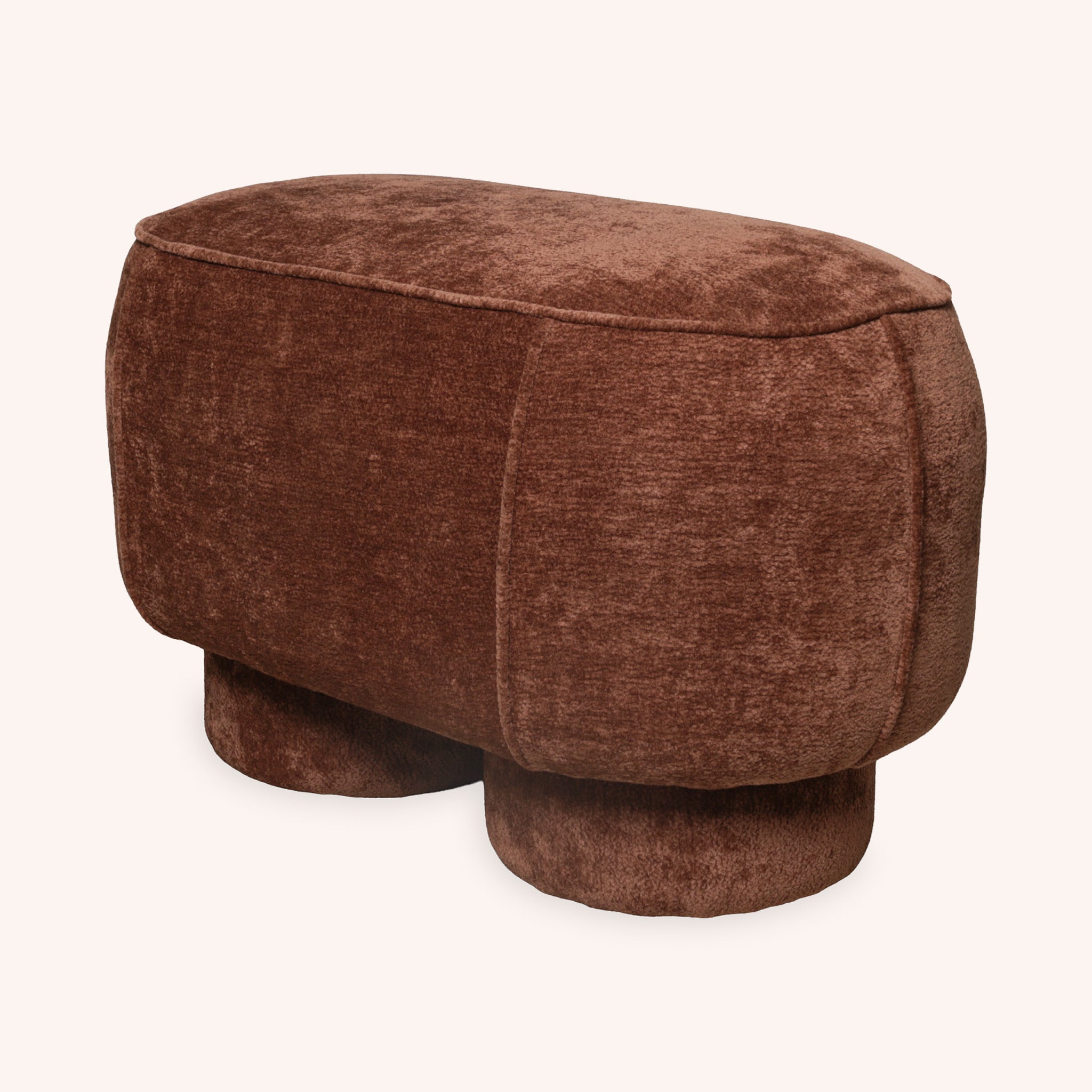 Ottoman Ovalado Lyra - TERRACOTA