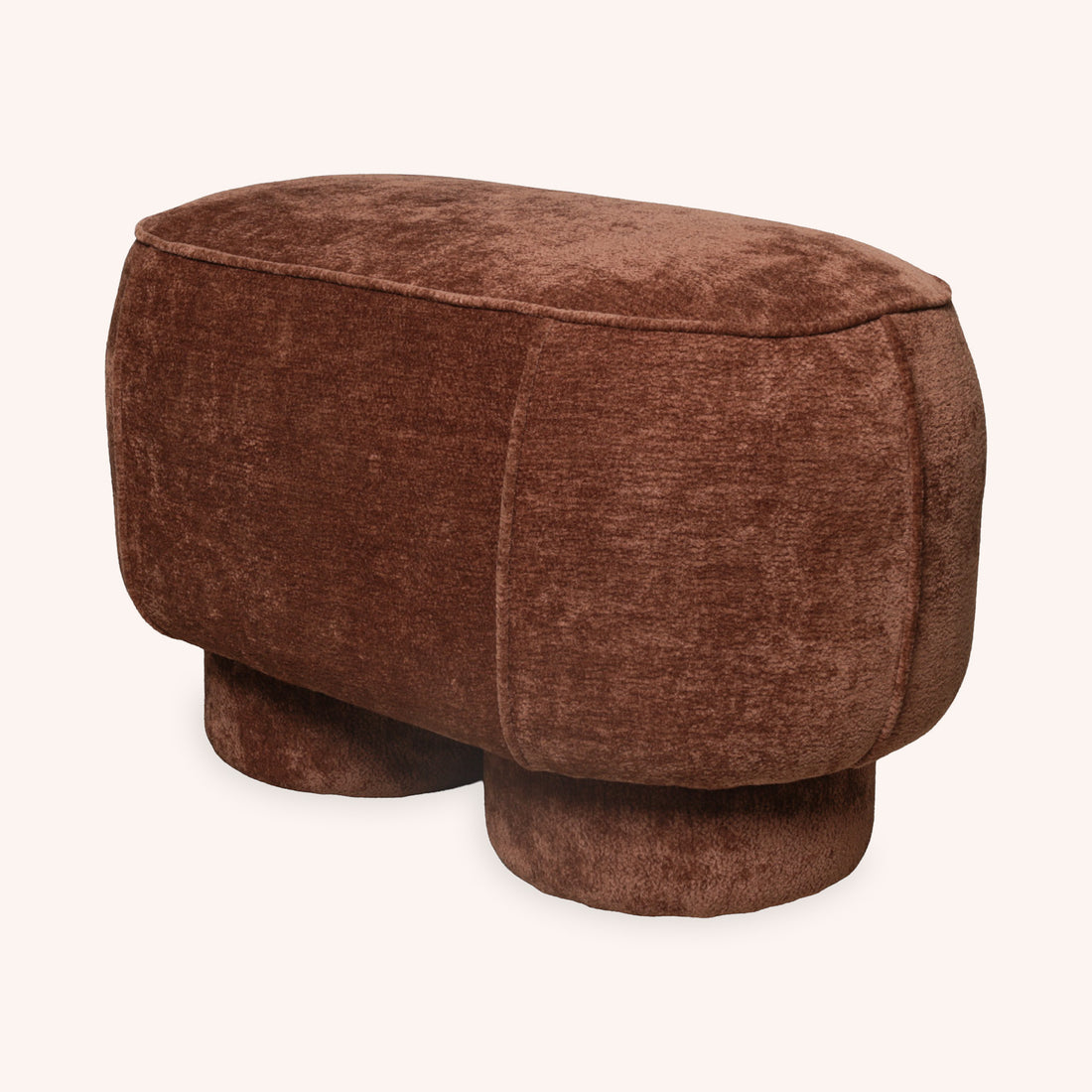 Ottoman Ovalado Lyra - TERRACOTA