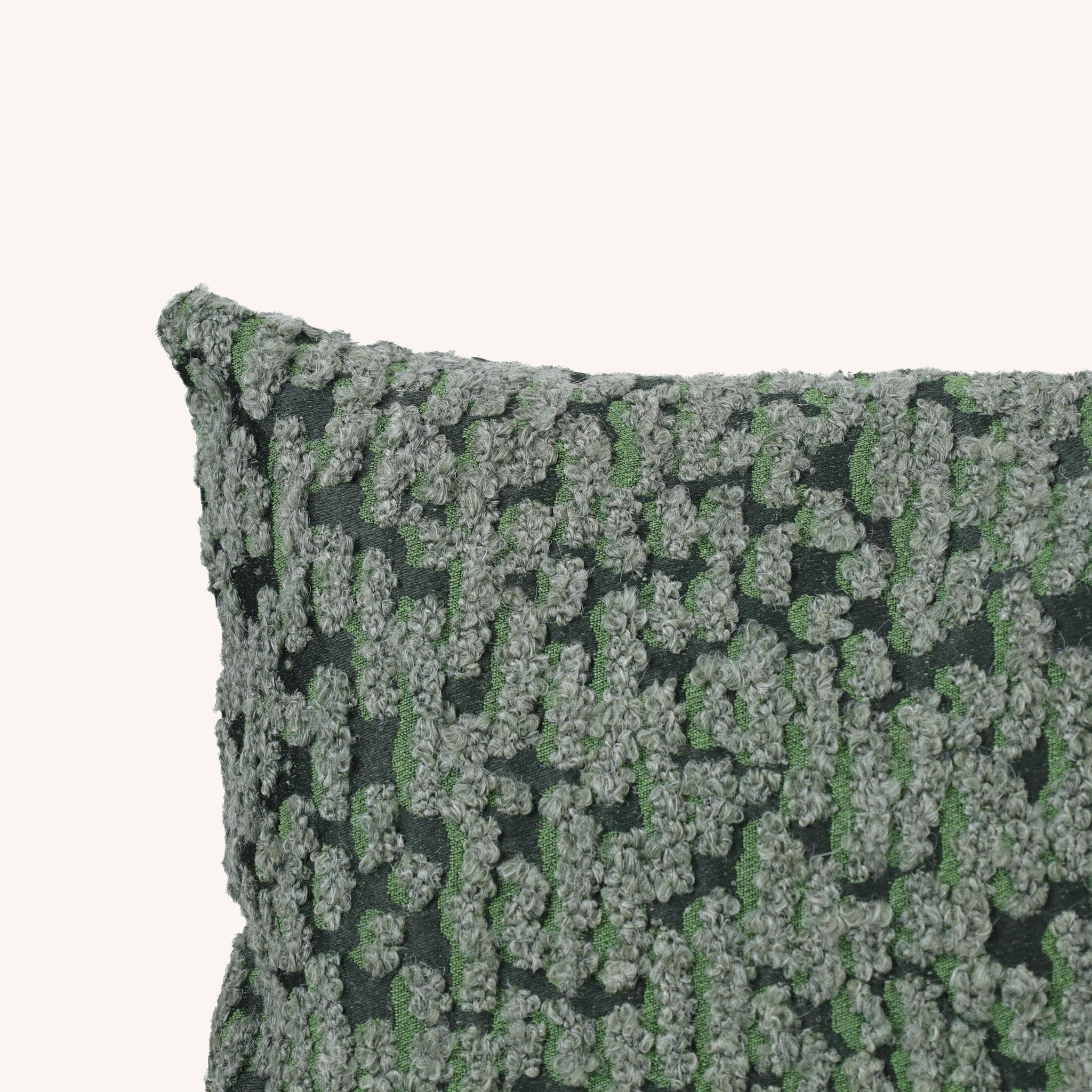 Cojín Rectangular Leah - VERDE Y NEGRO