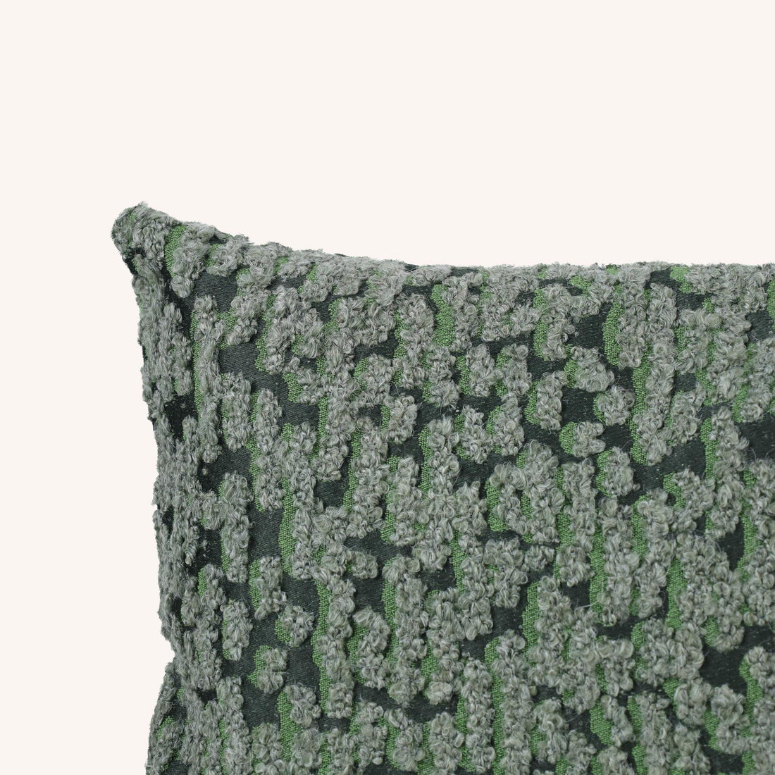Cojín Rectangular Leah - VERDE Y NEGRO