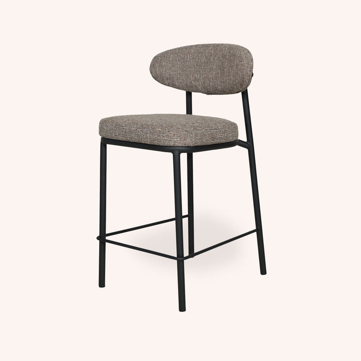Silla de Bar Redding - BEIGE Y CHOCOLATE