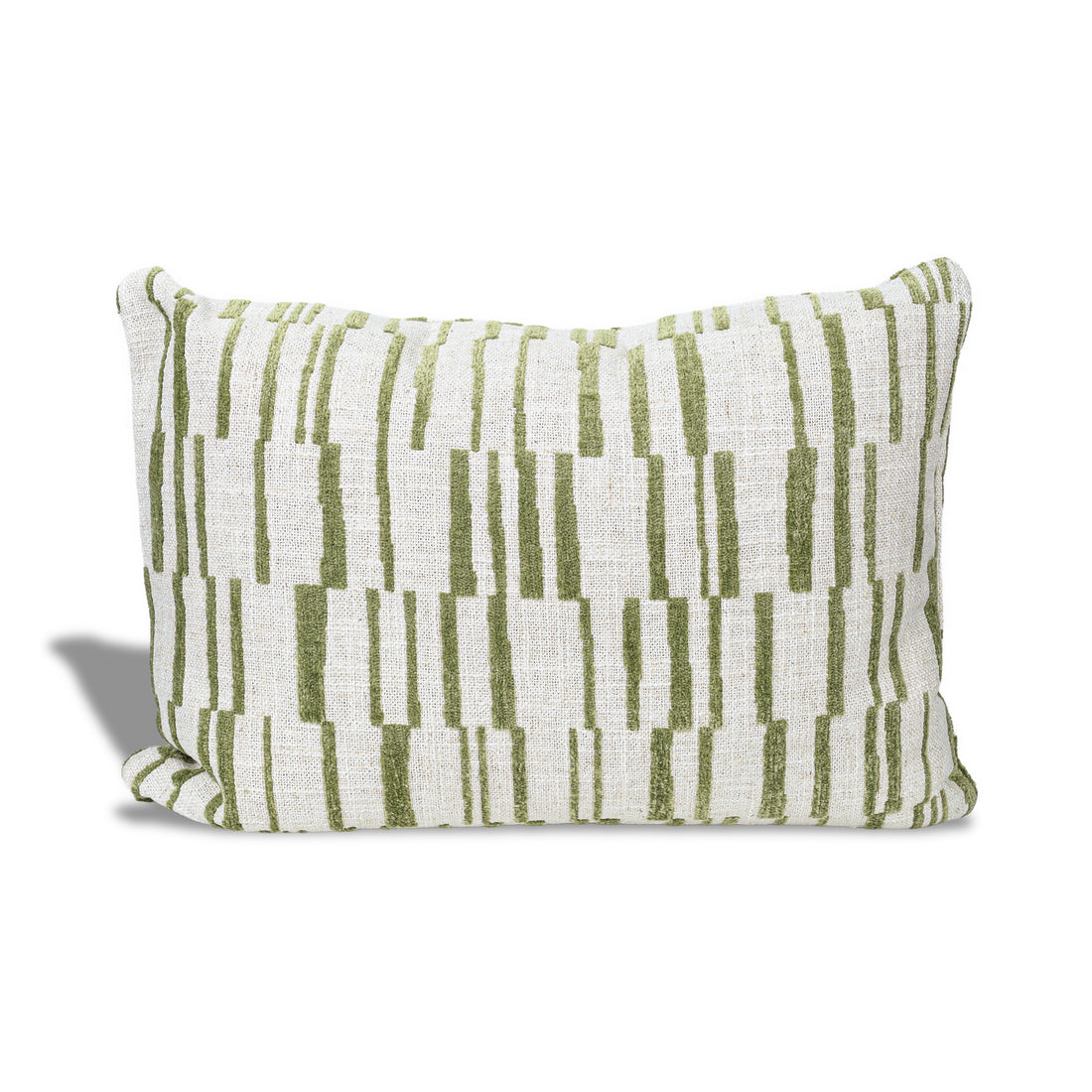 Cojín Rectangular Zanedin - IVORY Y VERDE