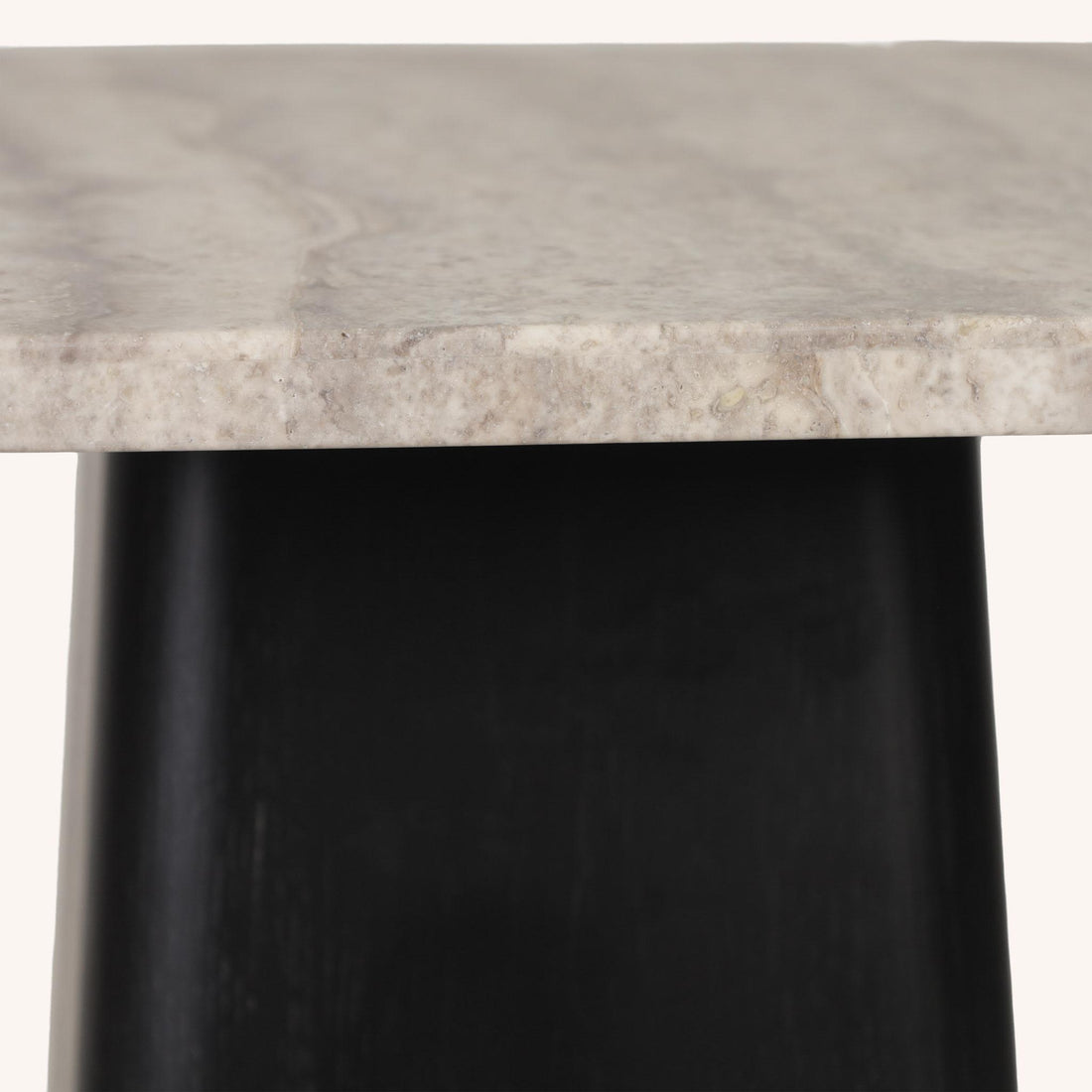 Mesa de Comedor Cuadrada Tapo - CREMA/NEGRO