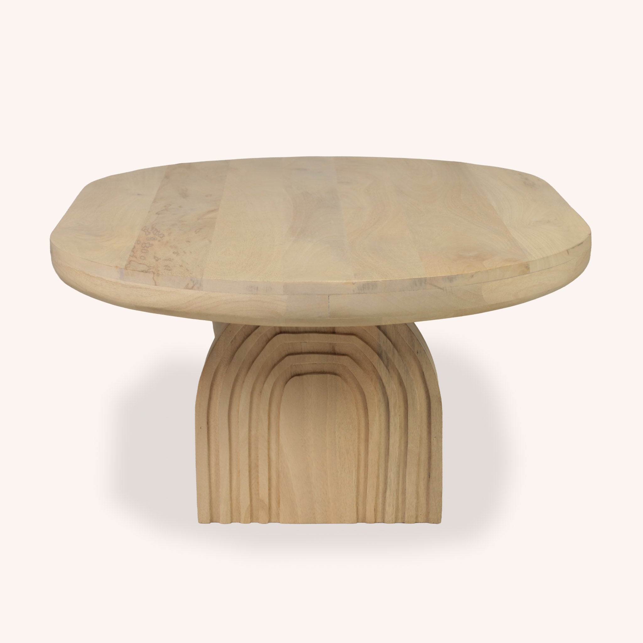 Mesa de Centro Ovalada Kaveri - ROBLE