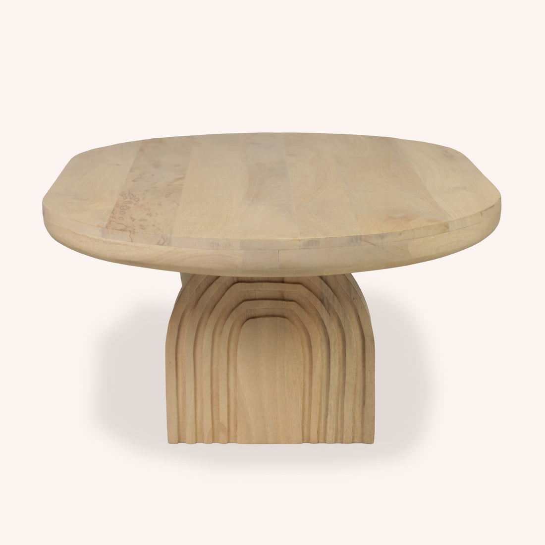 Mesa de Centro Ovalada Kaveri - ROBLE