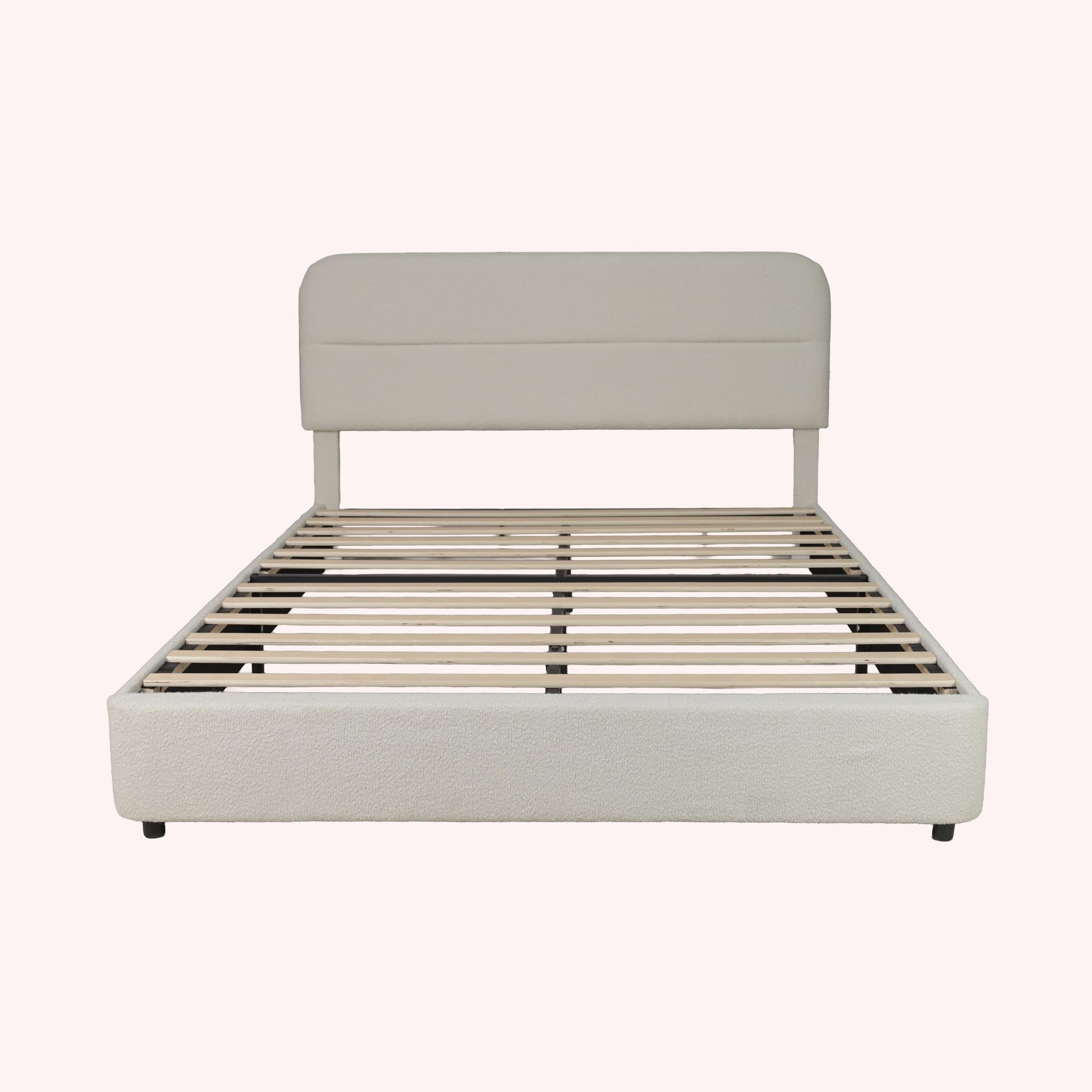 Cama Queen Bensu - CREMA