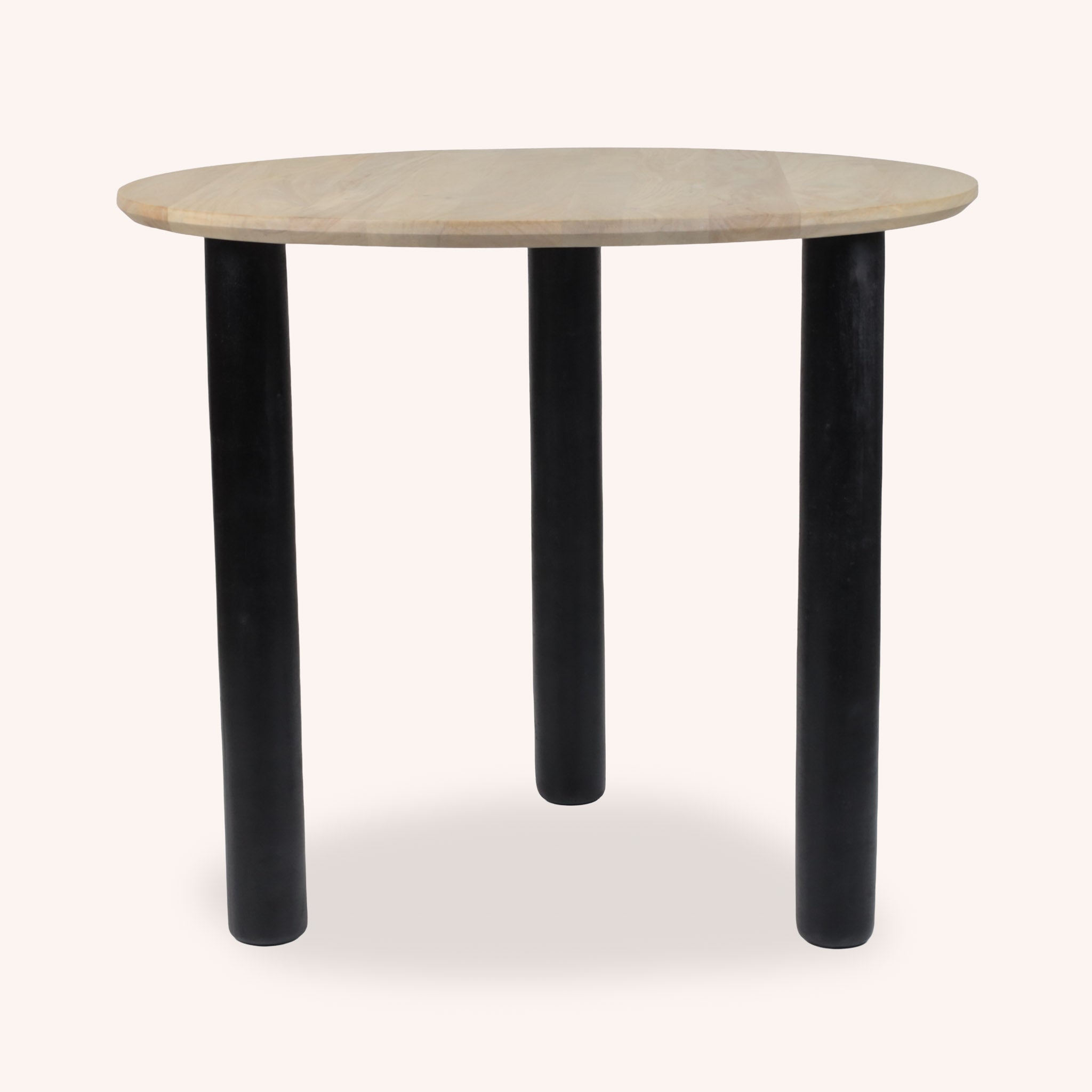 Mesa de Comedor Redonda Priya - ROBLE/NEGRO