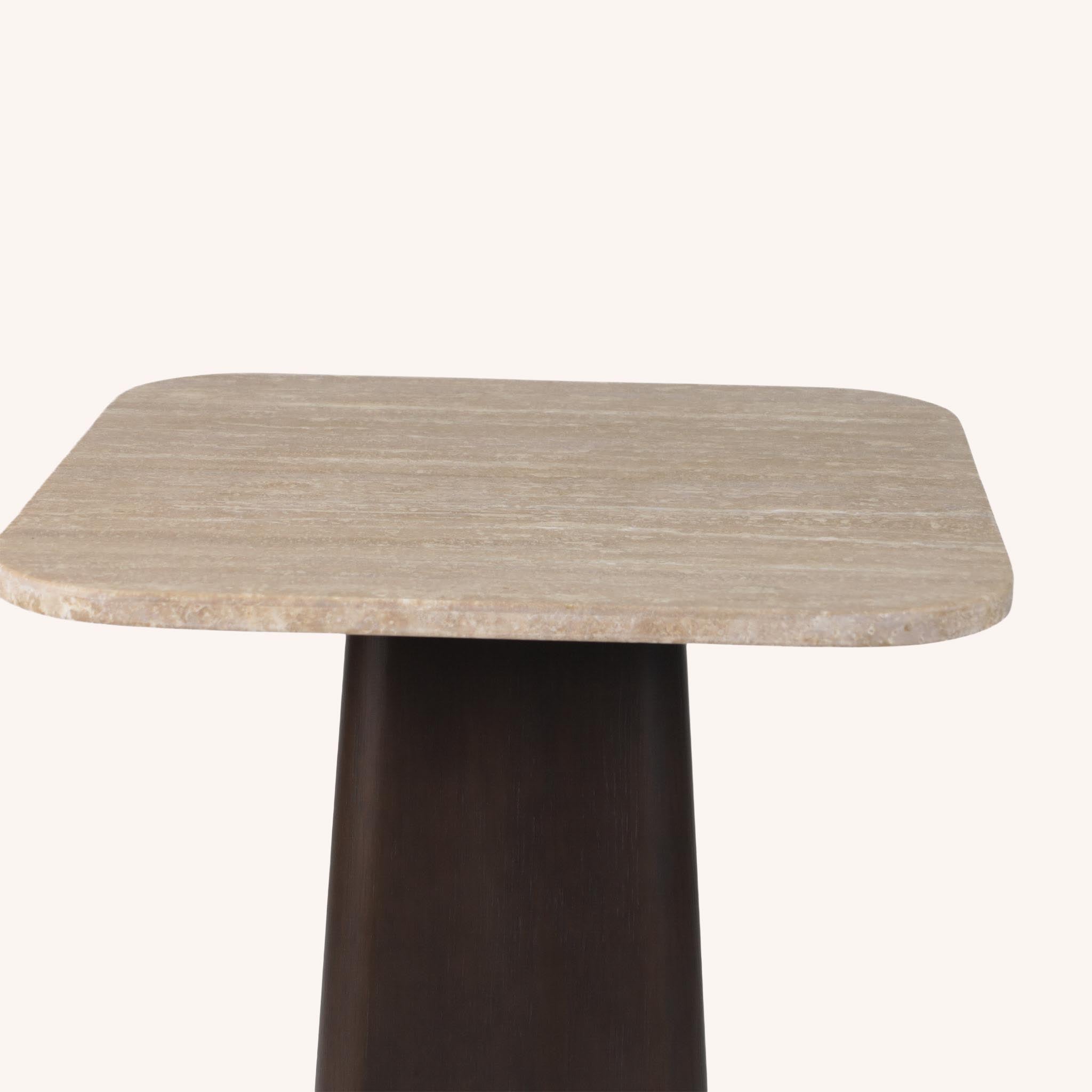 Mesa de Comedor Cuadrada Tapo - IVORY/CHARCOAL