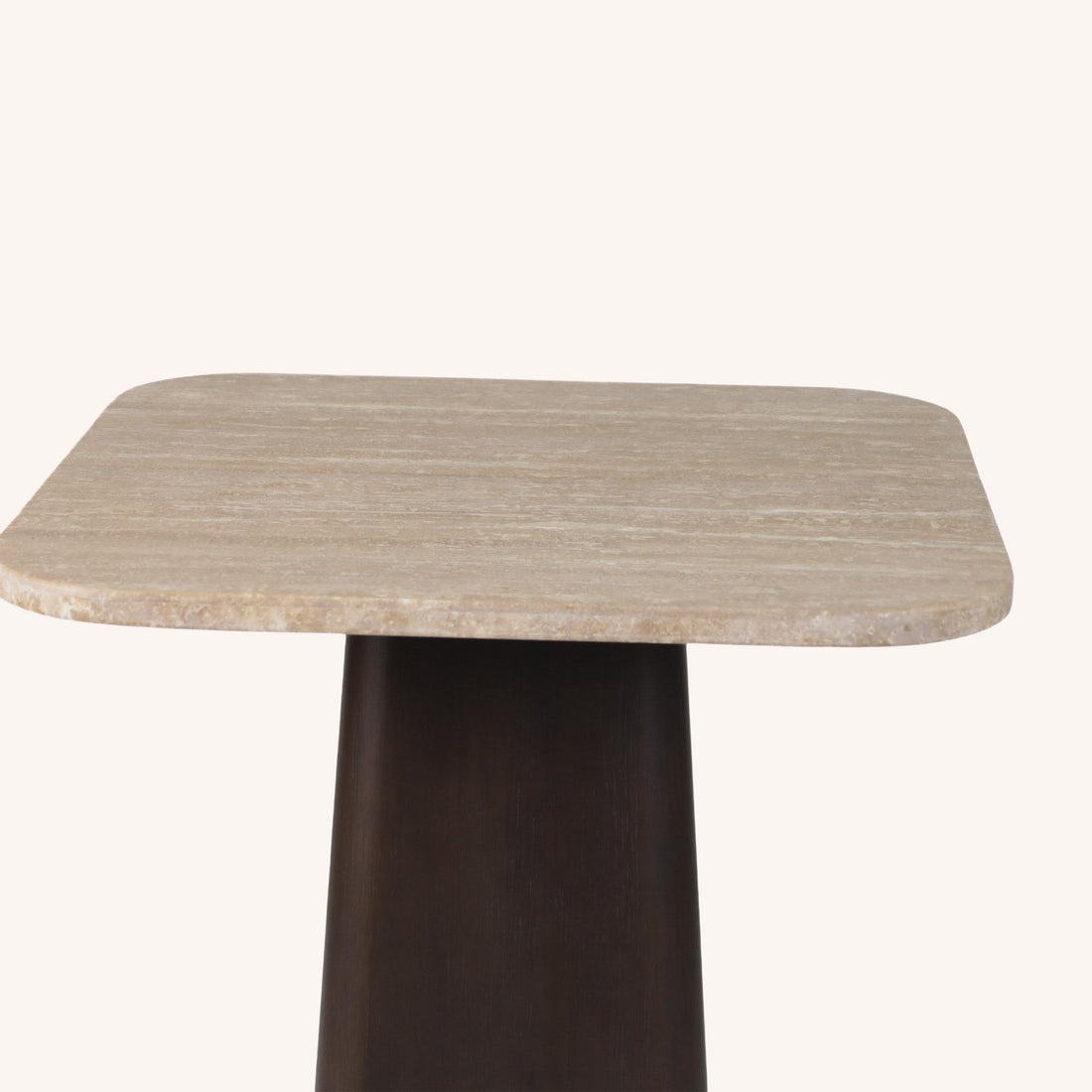 Mesa de Comedor Cuadrada Tapo - IVORY/CHARCOAL