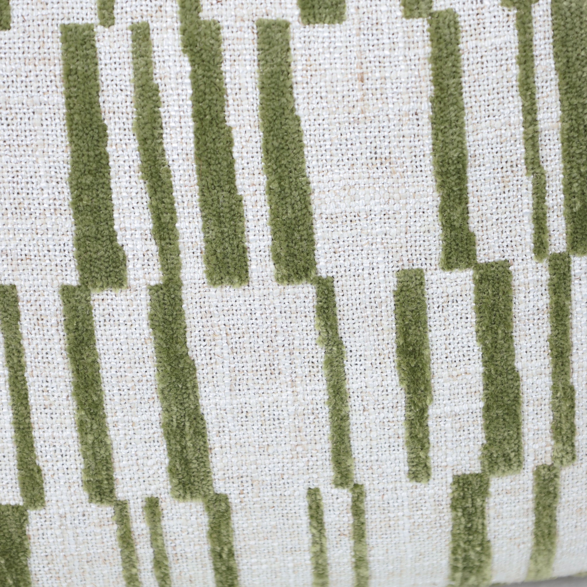 Cojín Rectangular Zanedin - IVORY Y VERDE