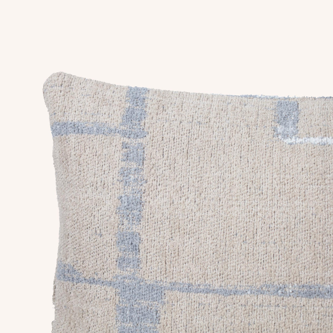 Cojín Rectangular Deondri - BEIGE Y AZUL GRISACEO
