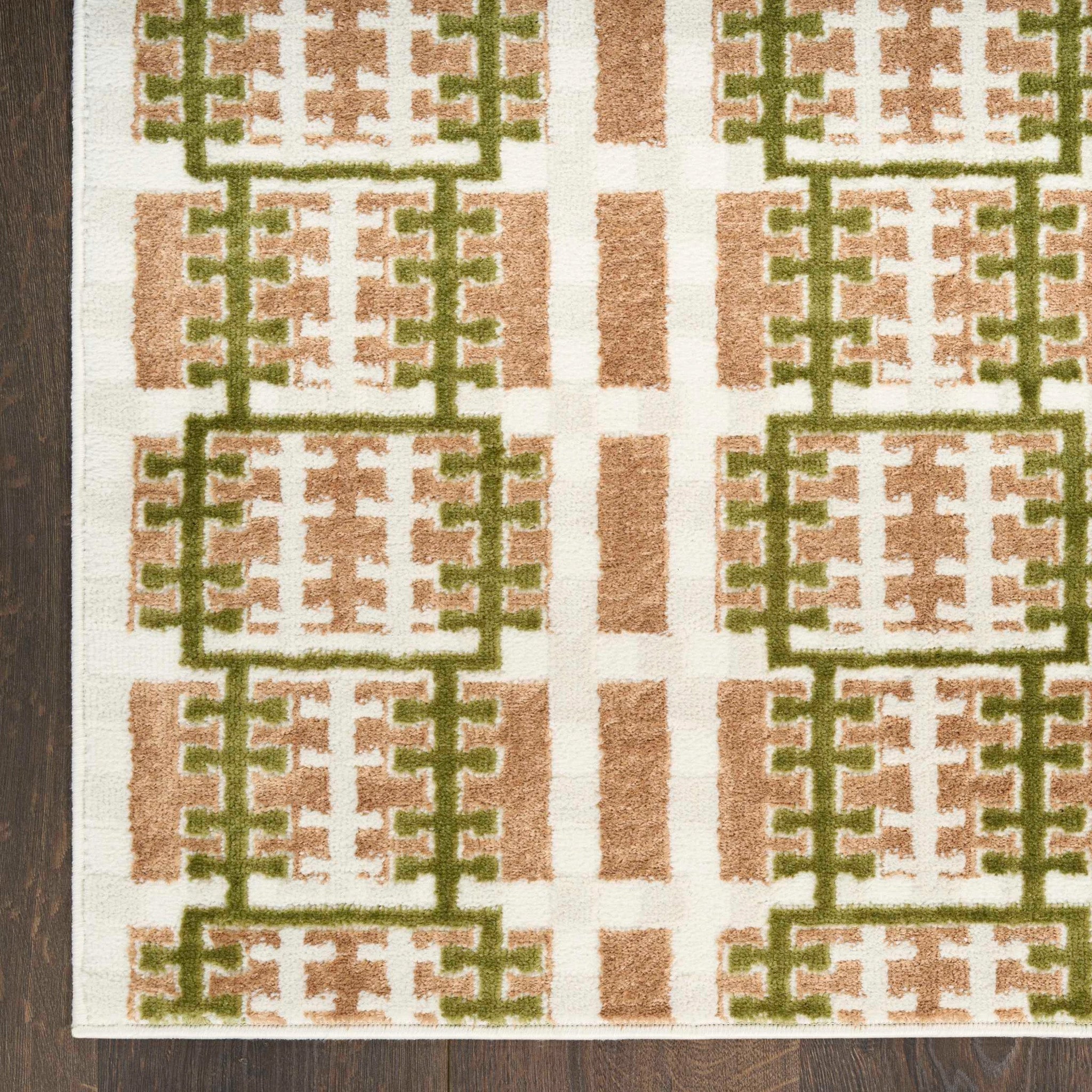 Alfombra Rectangular Retro - CREMA
