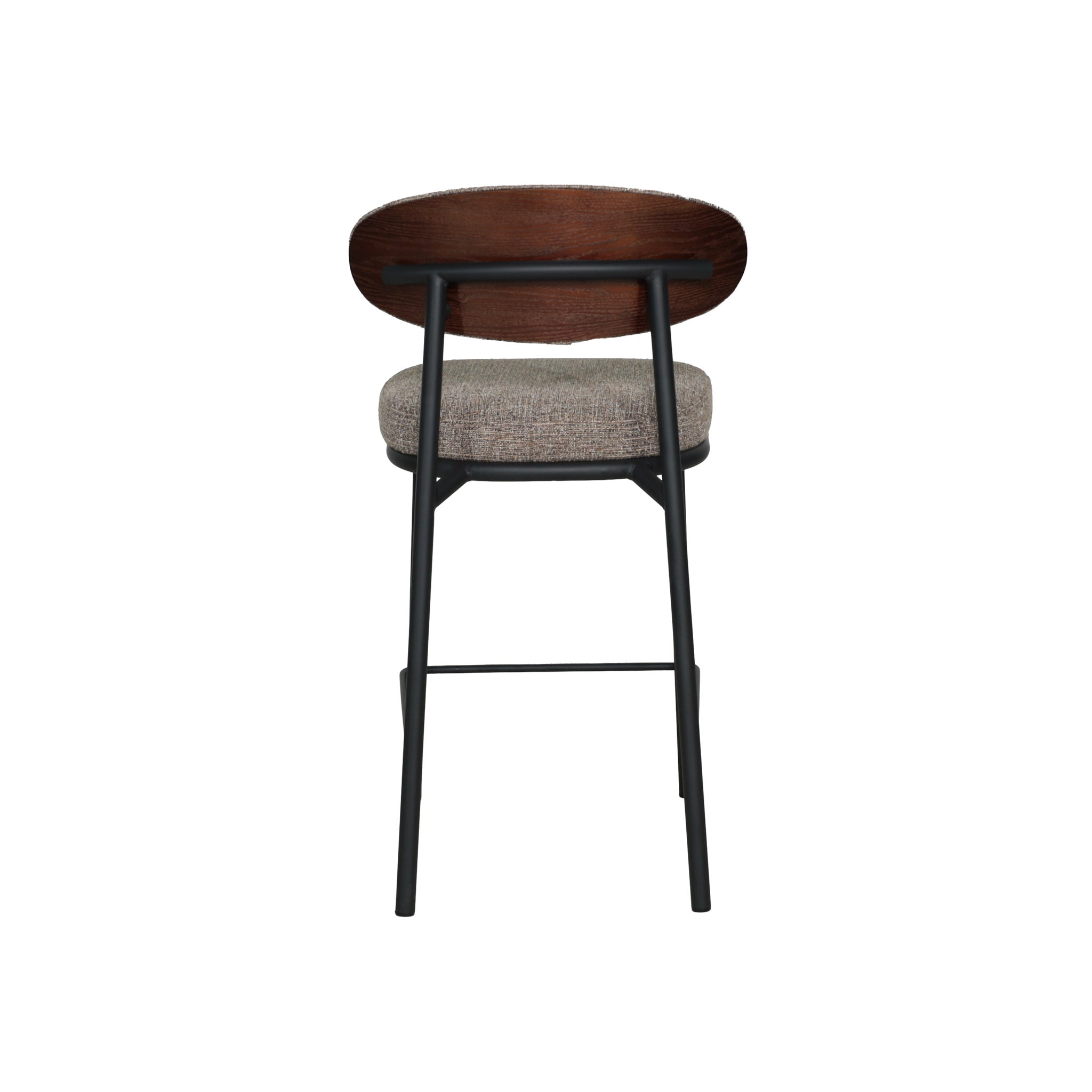 Silla de Bar Redding - BEIGE Y CHOCOLATE