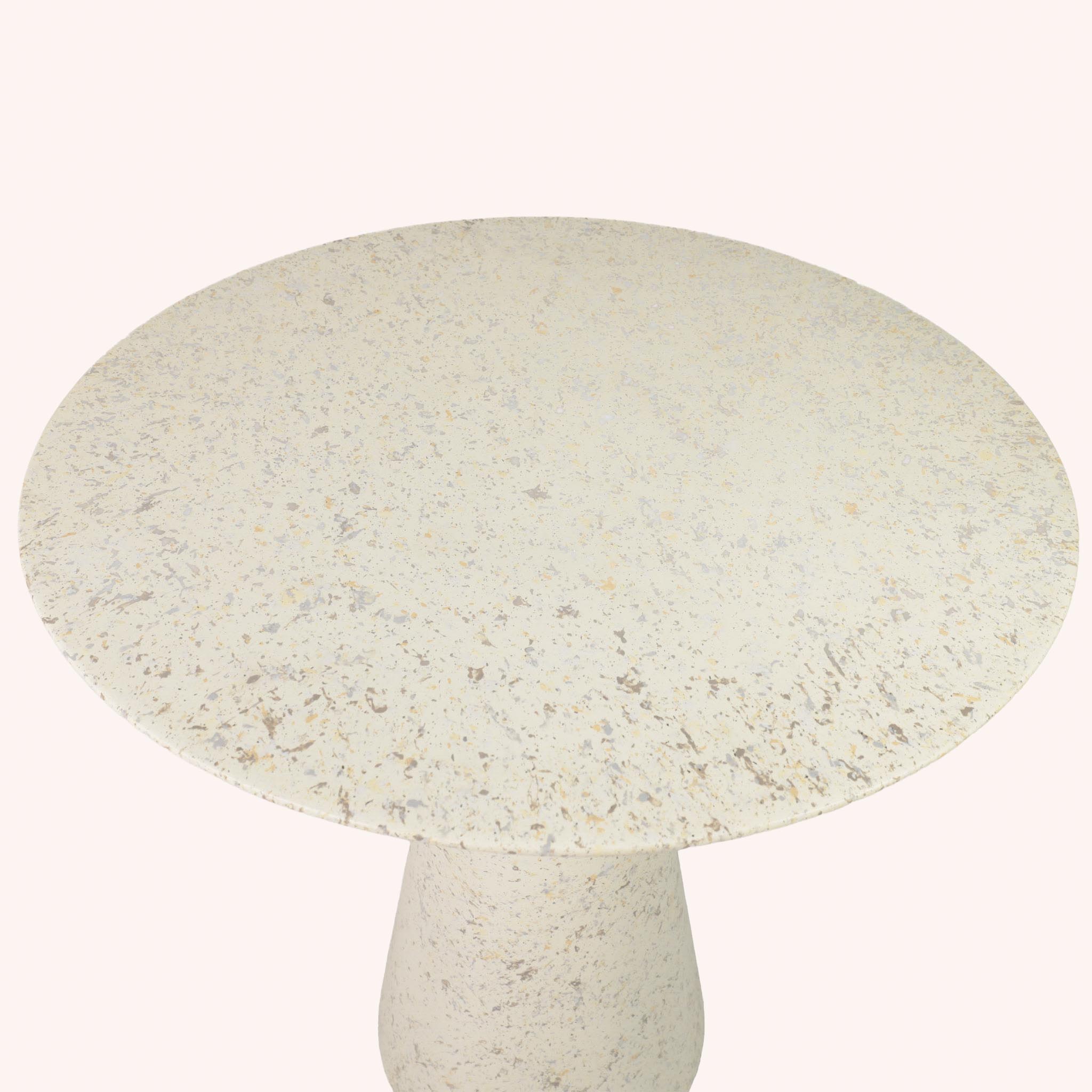 Mesa de Comedor Redonda Tapiro - CREMA